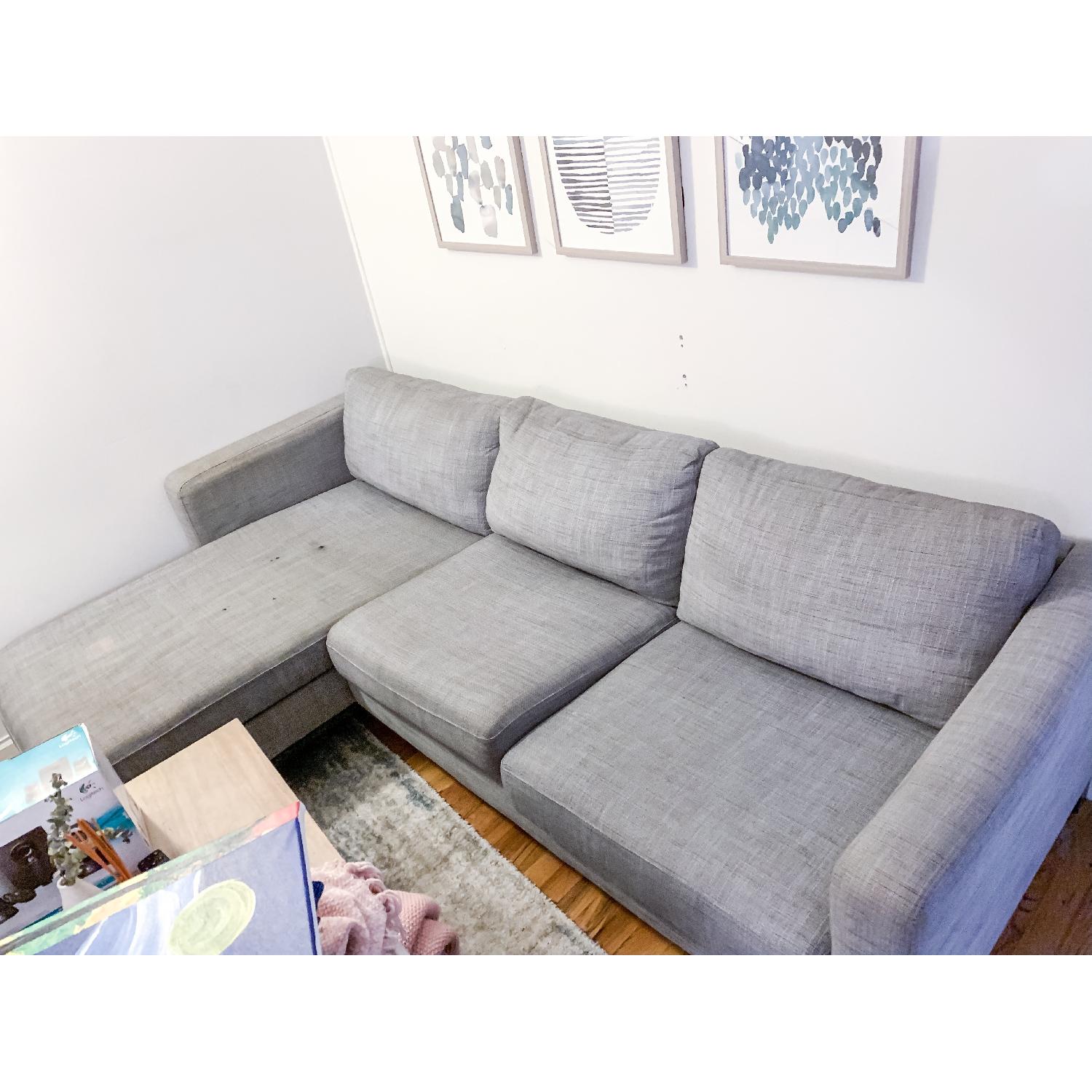 Ikea Karlstad Sectional Sofa w/ Chaise - image-1