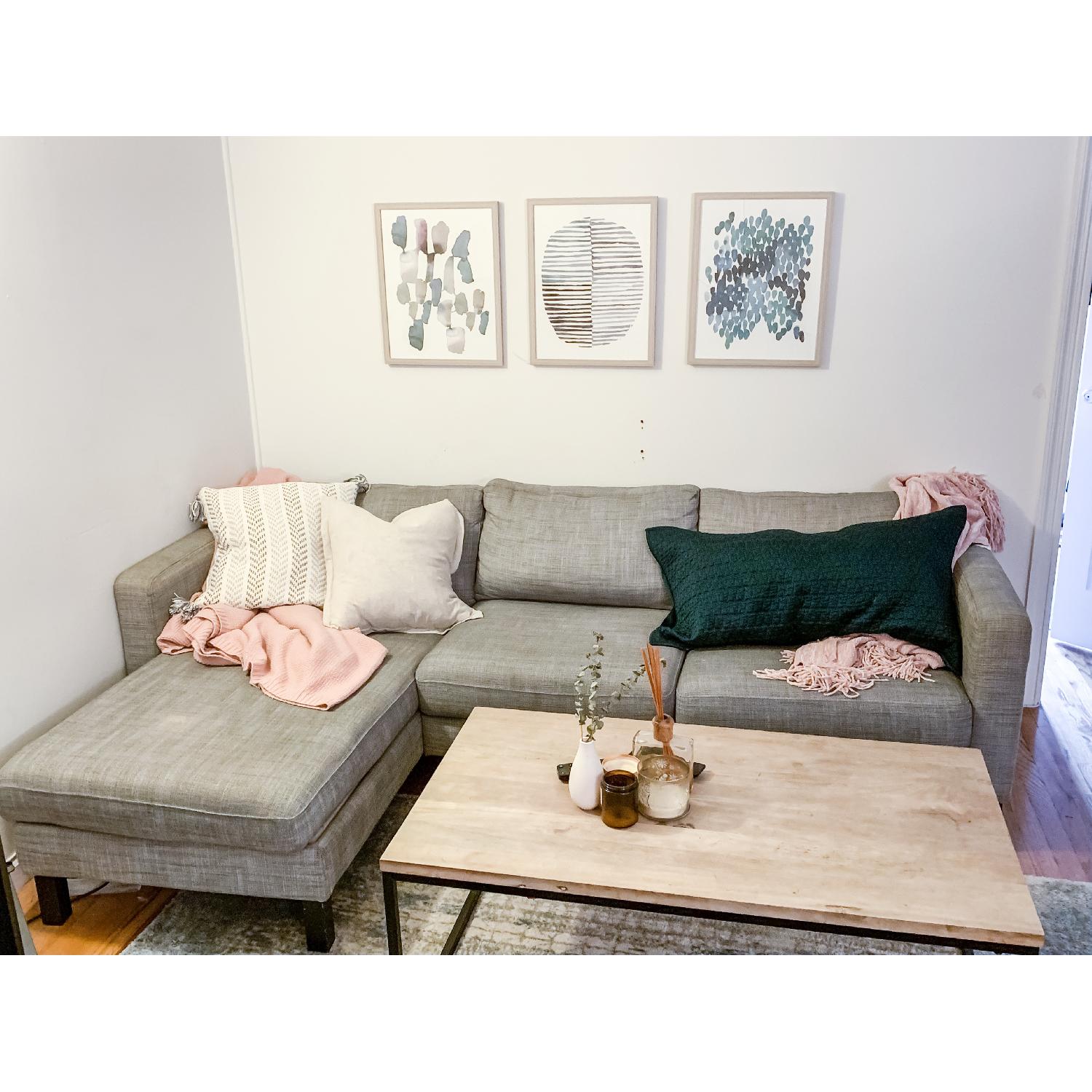 Ikea Karlstad Sectional Sofa w/ Chaise - image-4