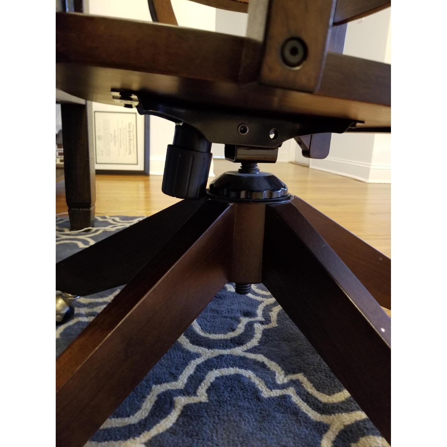 Pottery Barn Swivel Wood Desk Chair - image-6