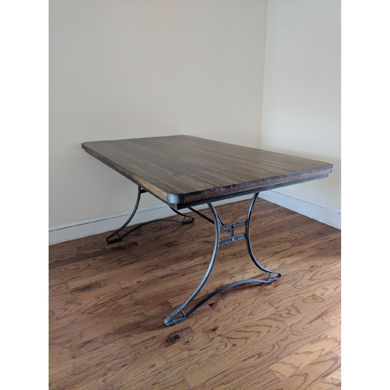 World Market Jackson Rectangular Table w/ Metal Base - image-2