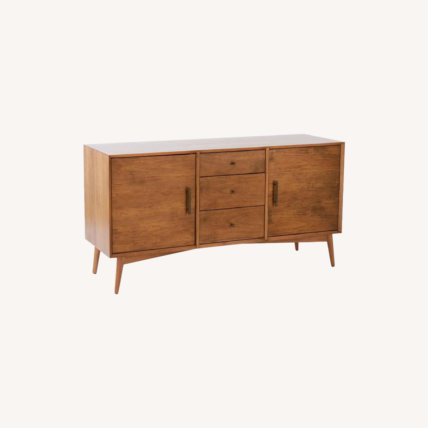 West Elm Mid-Century Large Buffet/Media Console in Acorn - image-0