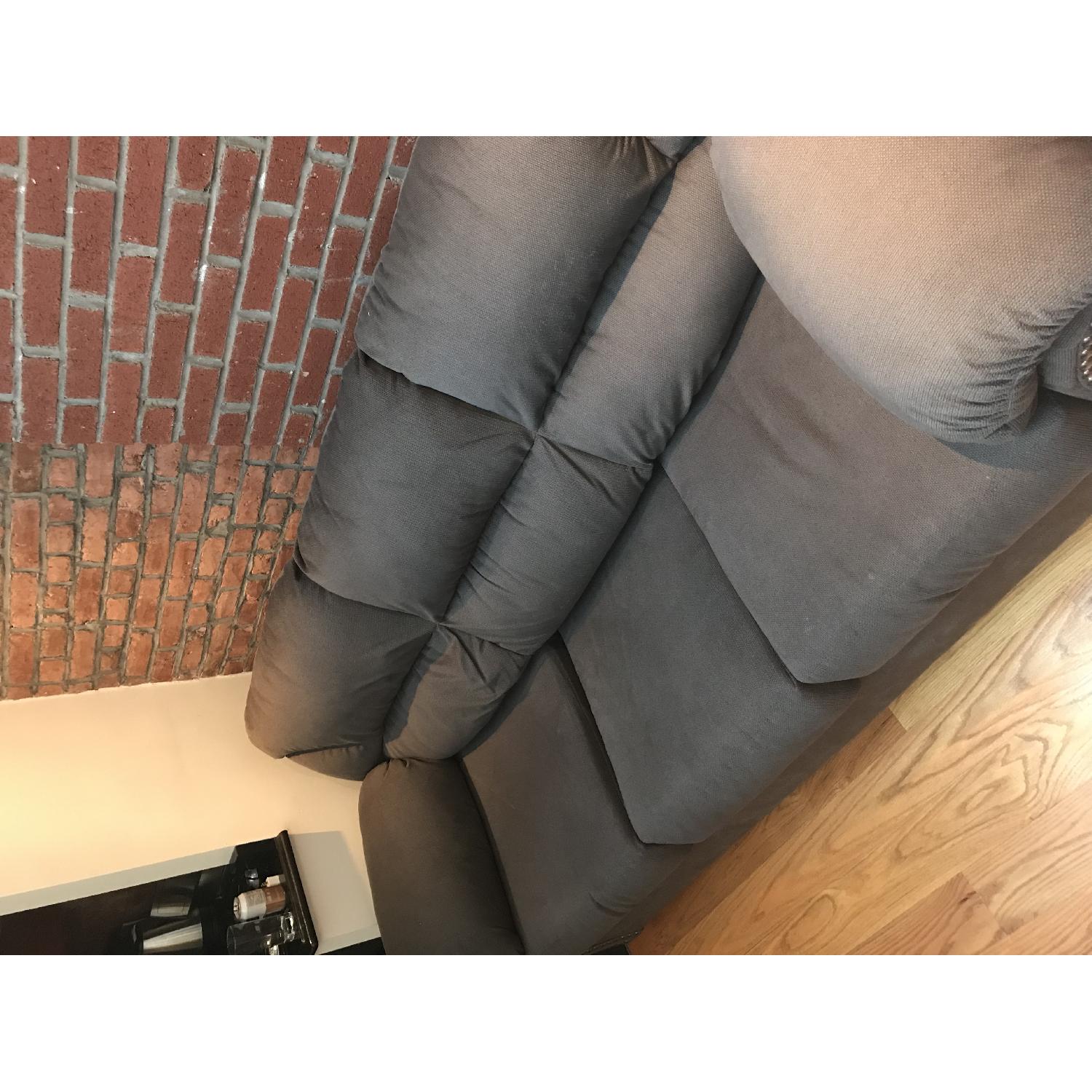 Grey 3 Seater Sofa - image-3
