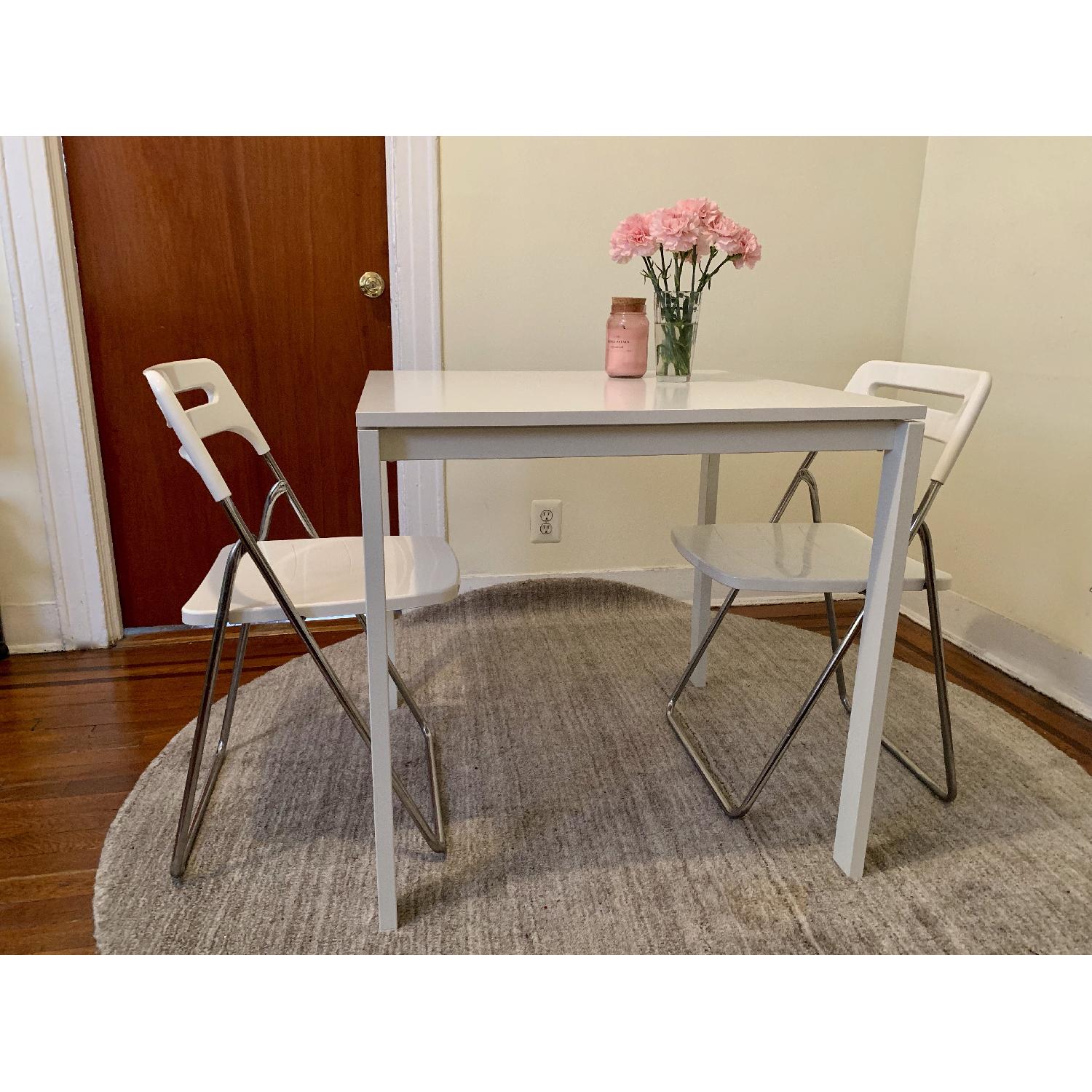 Ikea Square White Dining Table - image-3