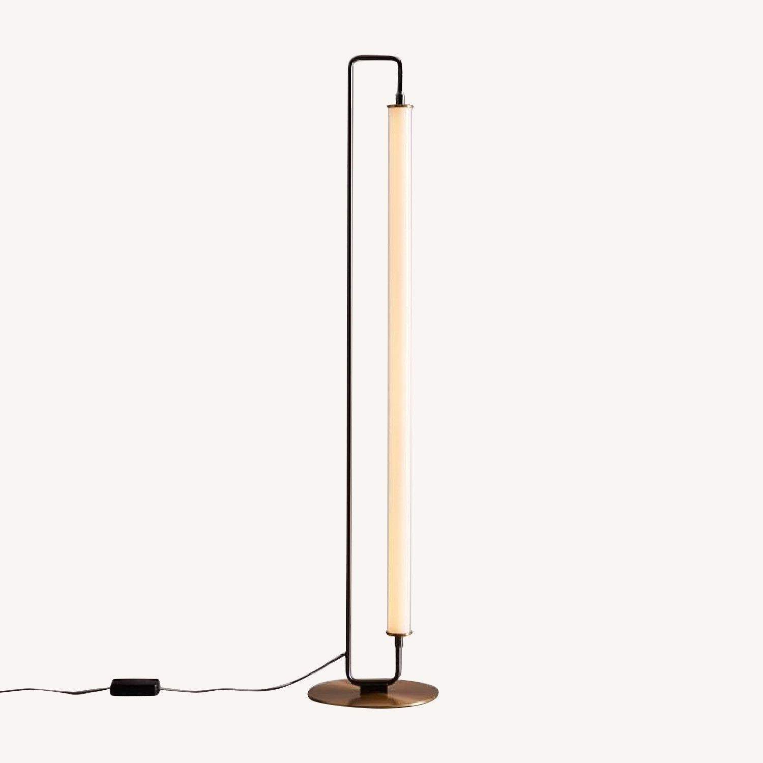 West Elm Linear Metal LED Floor Lamp in Burnished Bronze