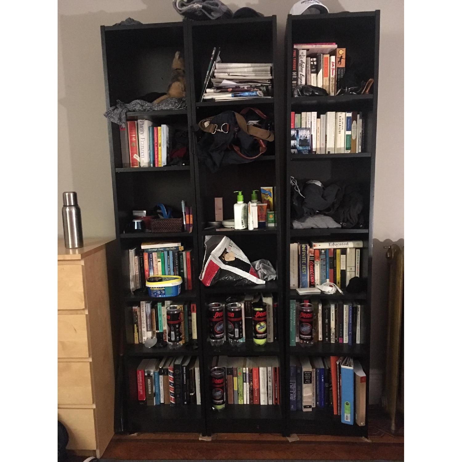 Ikea Billy Bookcases in Black/Brown - image-1