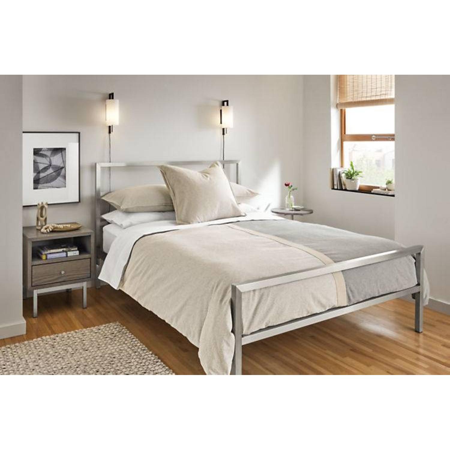 Room & Board Portica Stainless Steel Tall Queen Bed - image-1