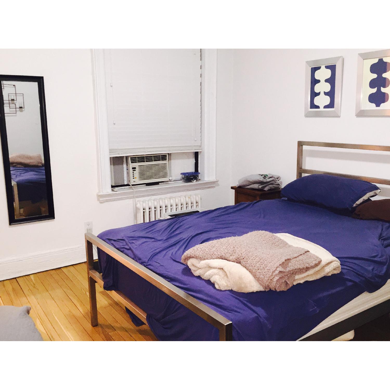 Room & Board Portica Stainless Steel Tall Queen Bed - image-3