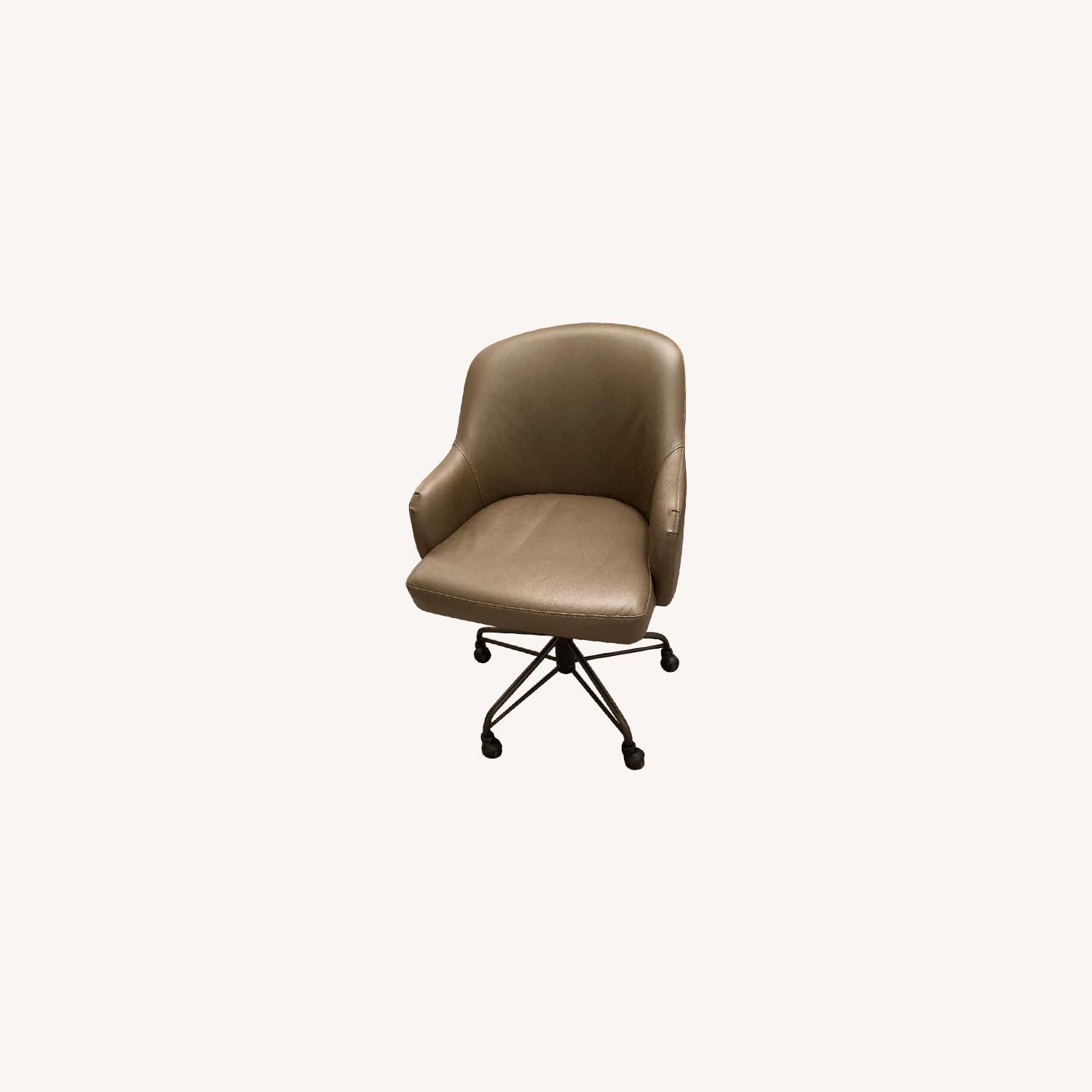 West Elm Valentina Faux Leather Office Chair AptDeco