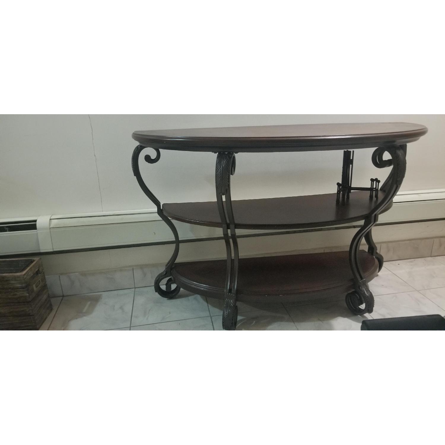 Wood Console Table - image-1