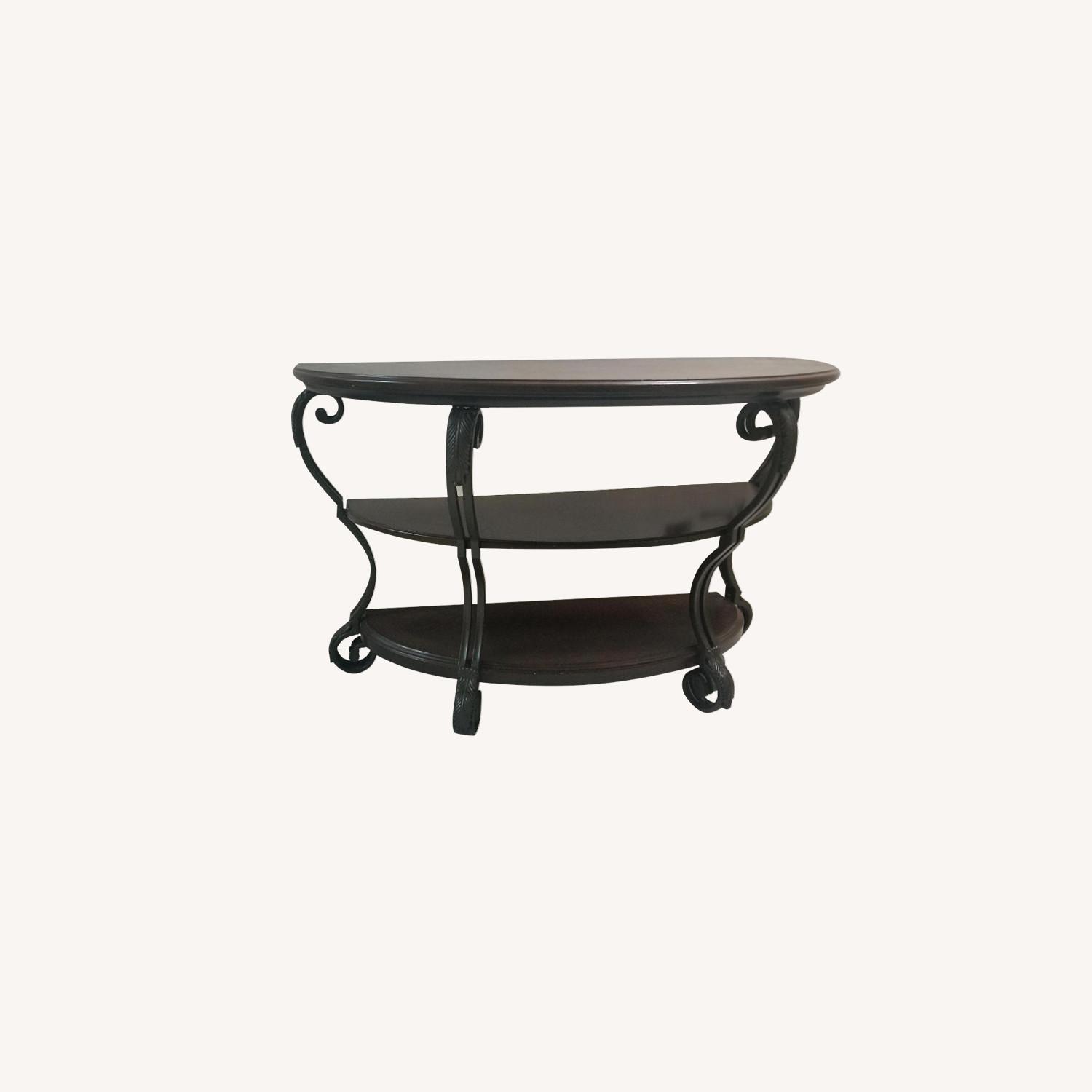 Wood Console Table - image-0