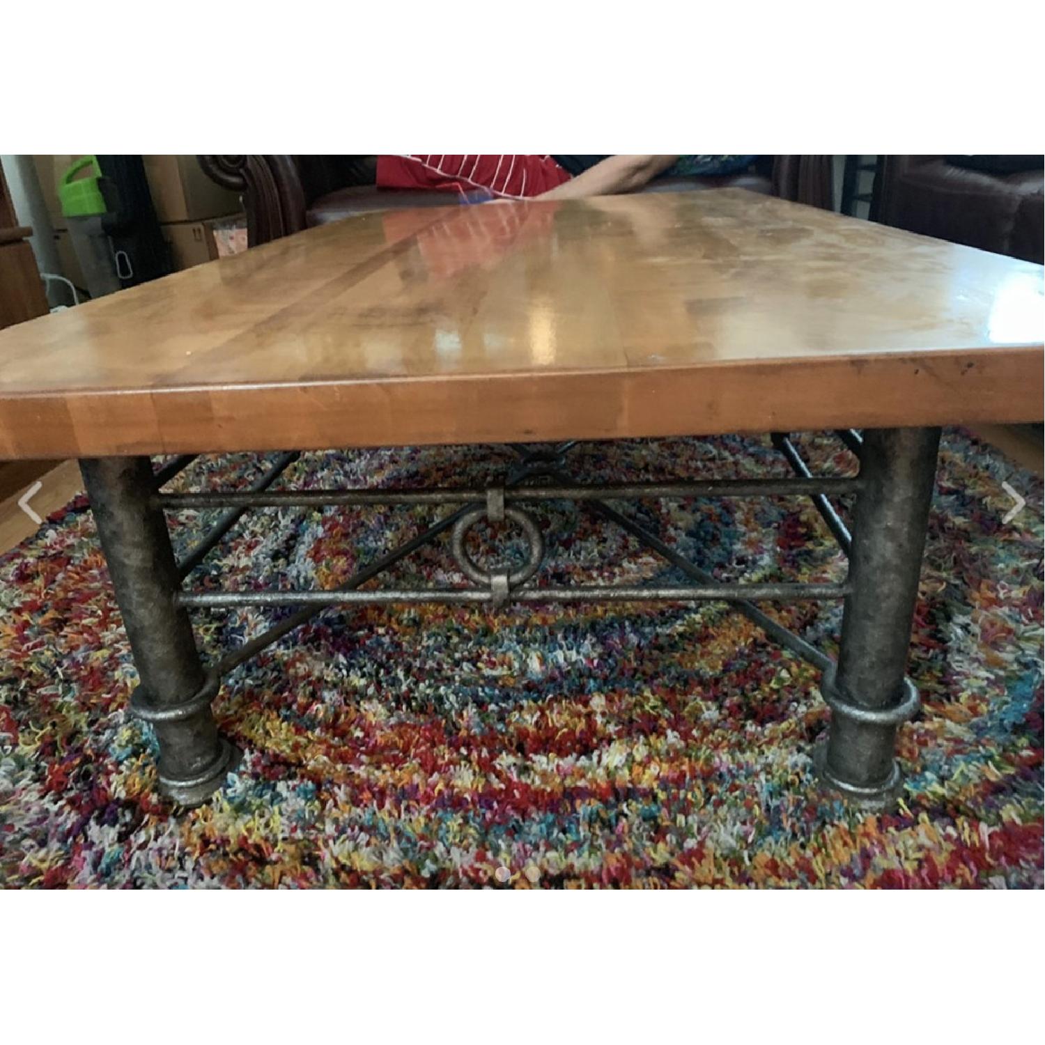 Butcher-Block Coffee Table & Side Table - AptDeco