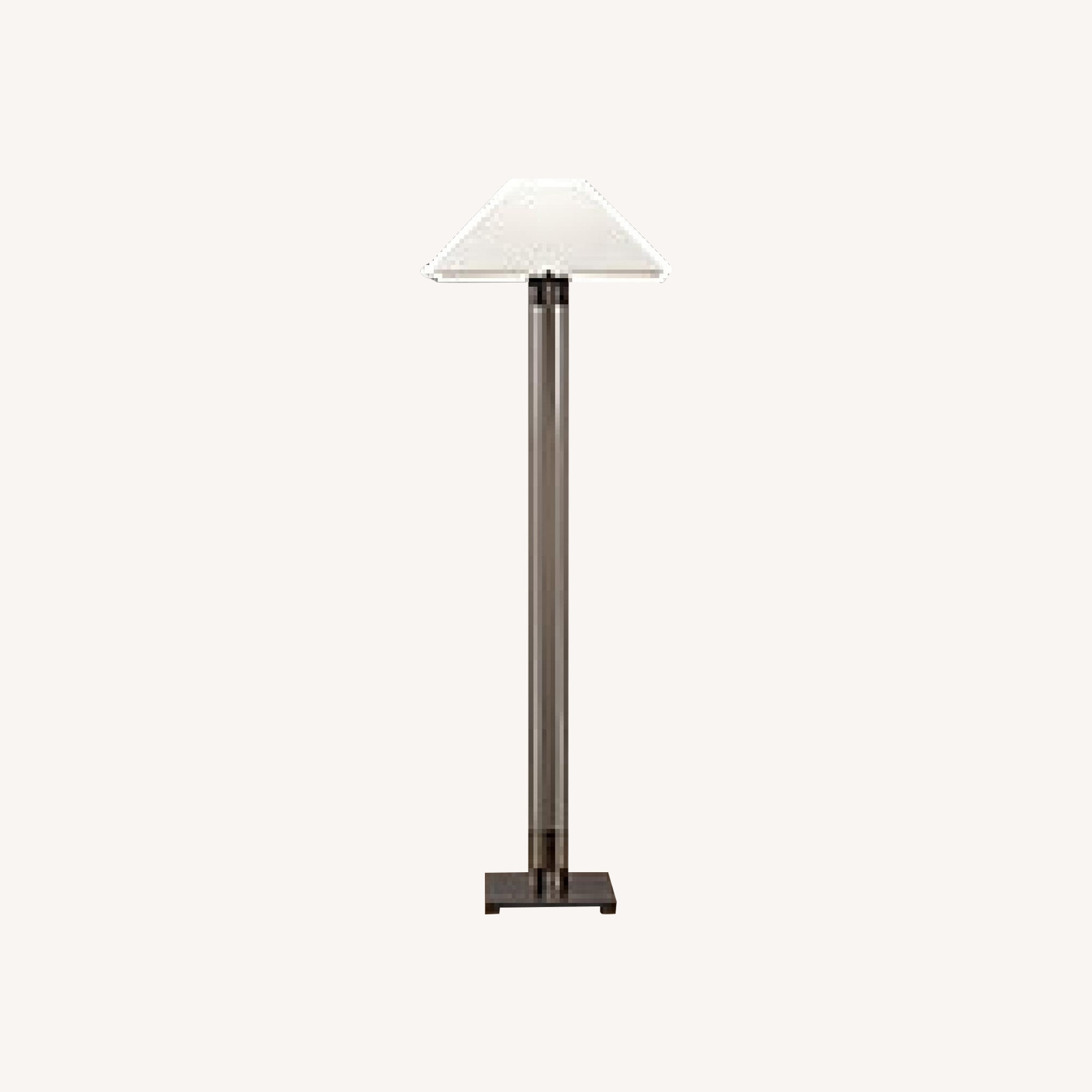 Restoration Hardware Twin Column Steel & Glass Floor Lamp