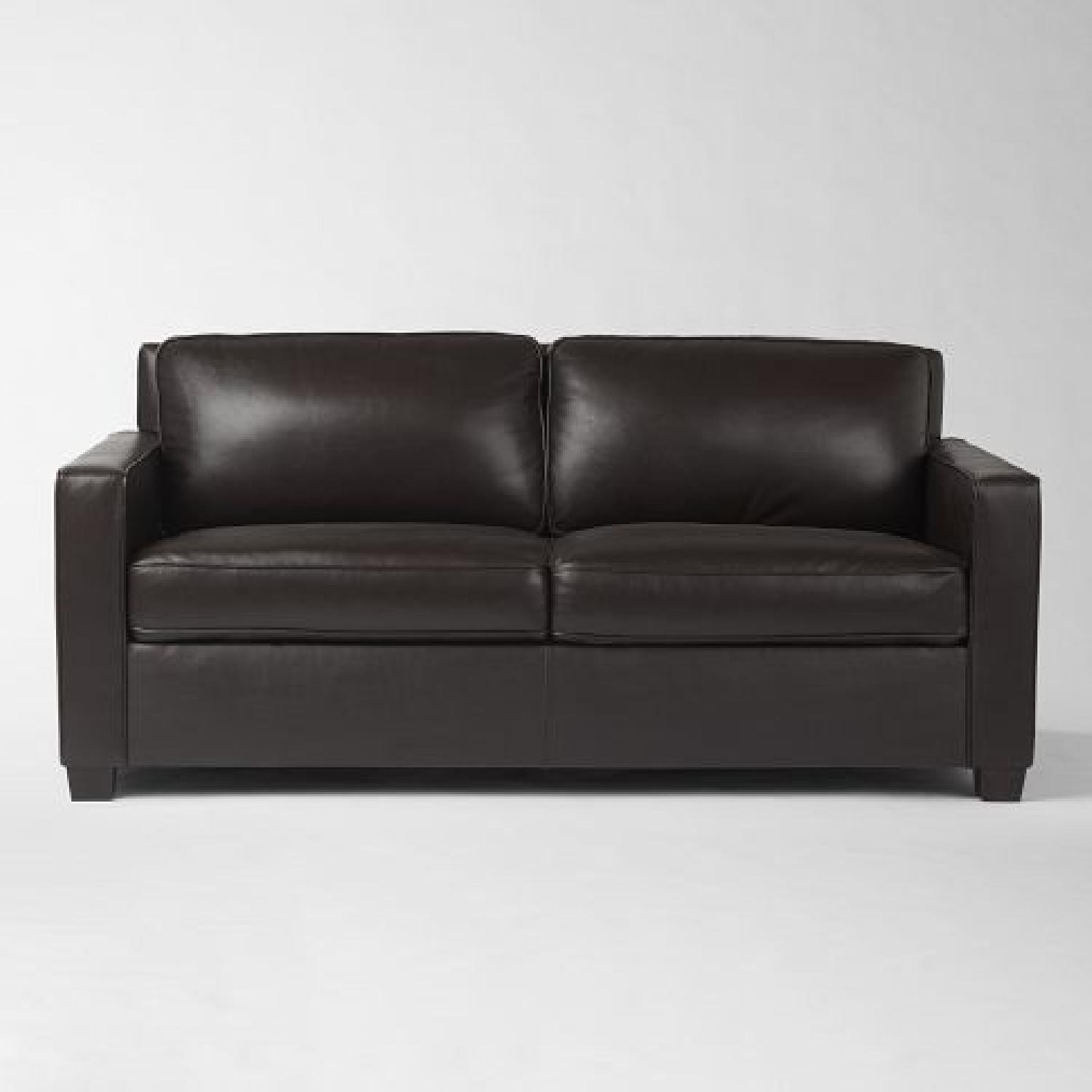 West Elm Henry Leather Sofa - image-4
