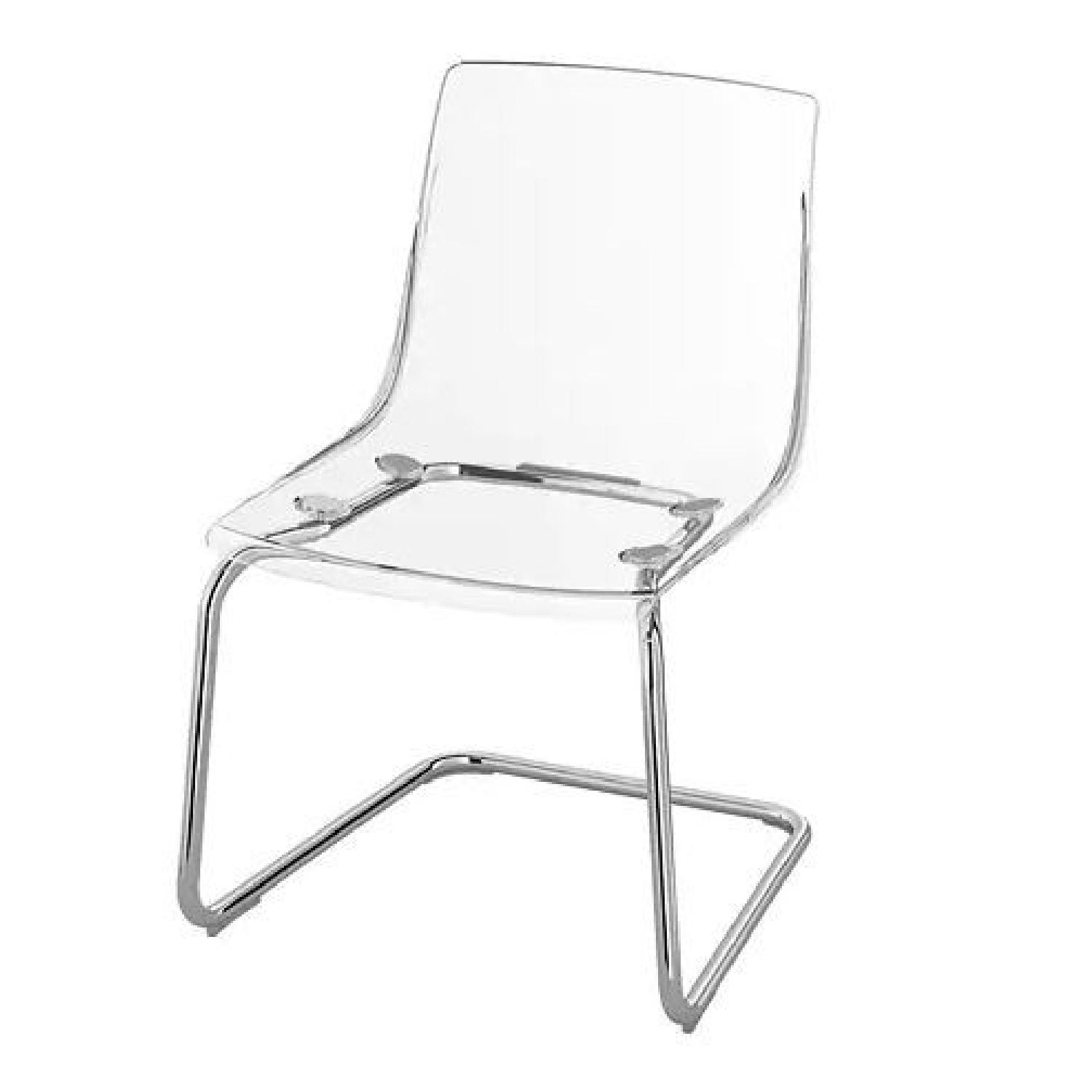Ikea Tobias Acrylic Dining Chairs AptDeco