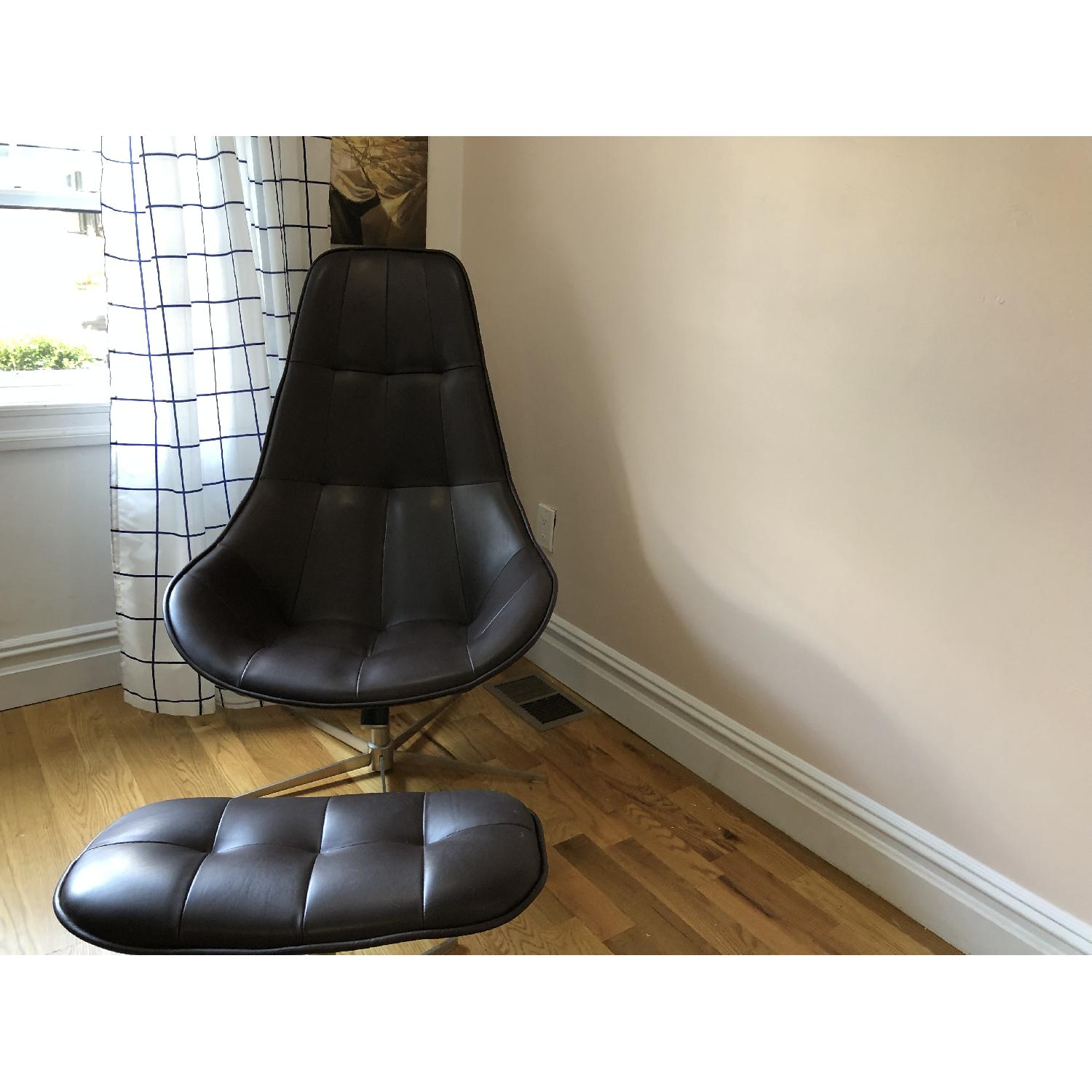 BoConcept Boston Chair & Footstool - image-5