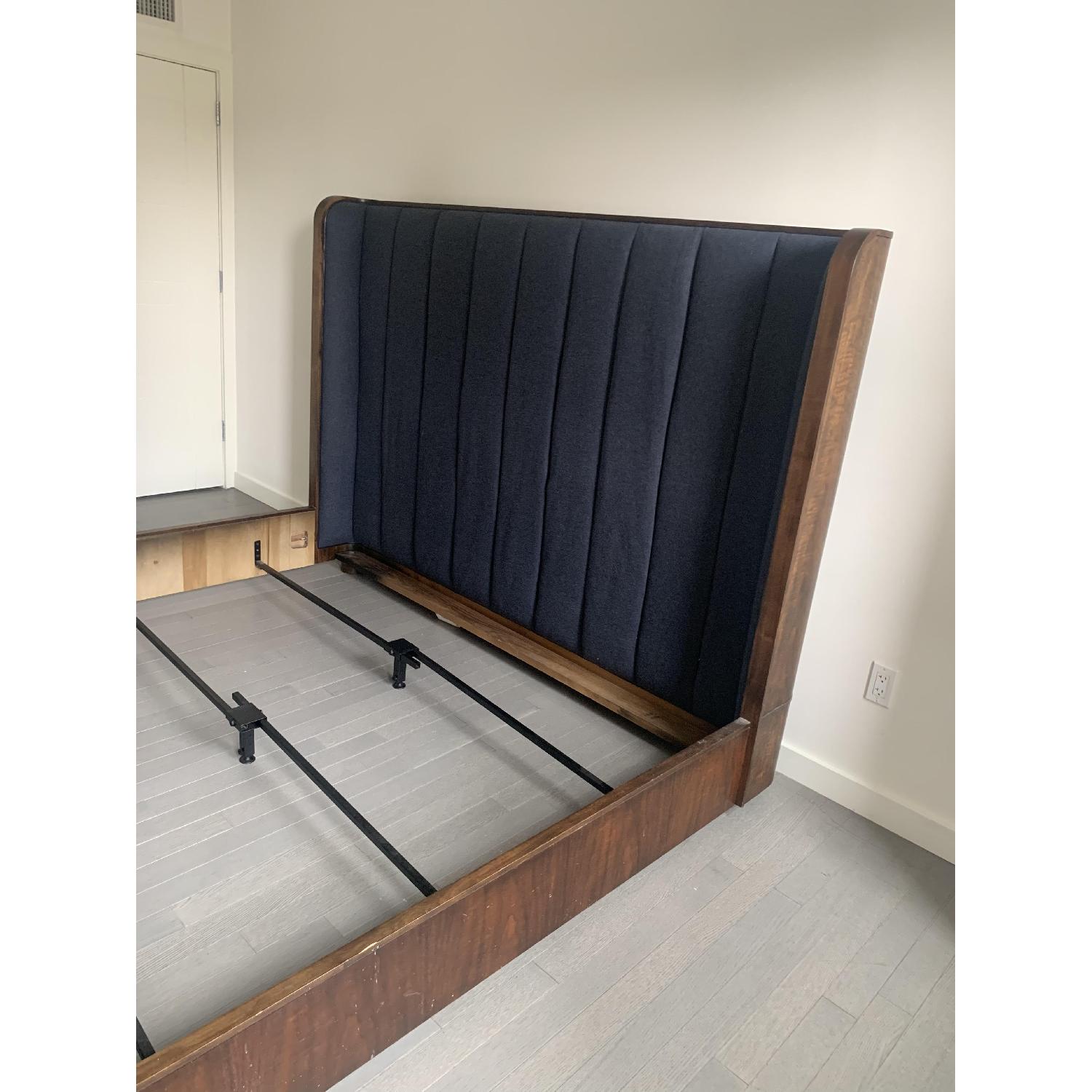 Hickory Chair Laucala Channeled Upholstered King Bed in Blue - image-2