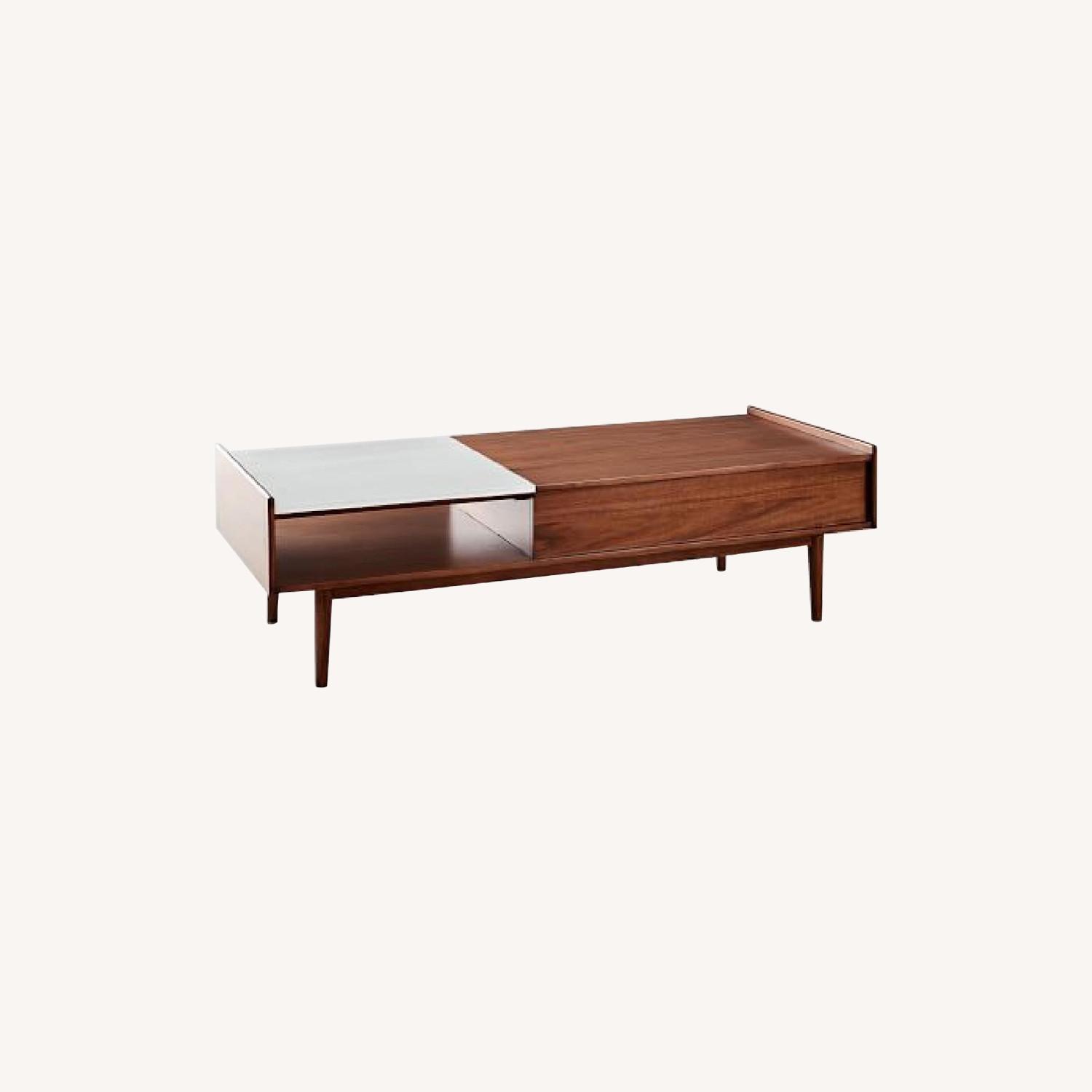 West Elm Mid-Century Pop-Up Storage Coffee Table - image-0