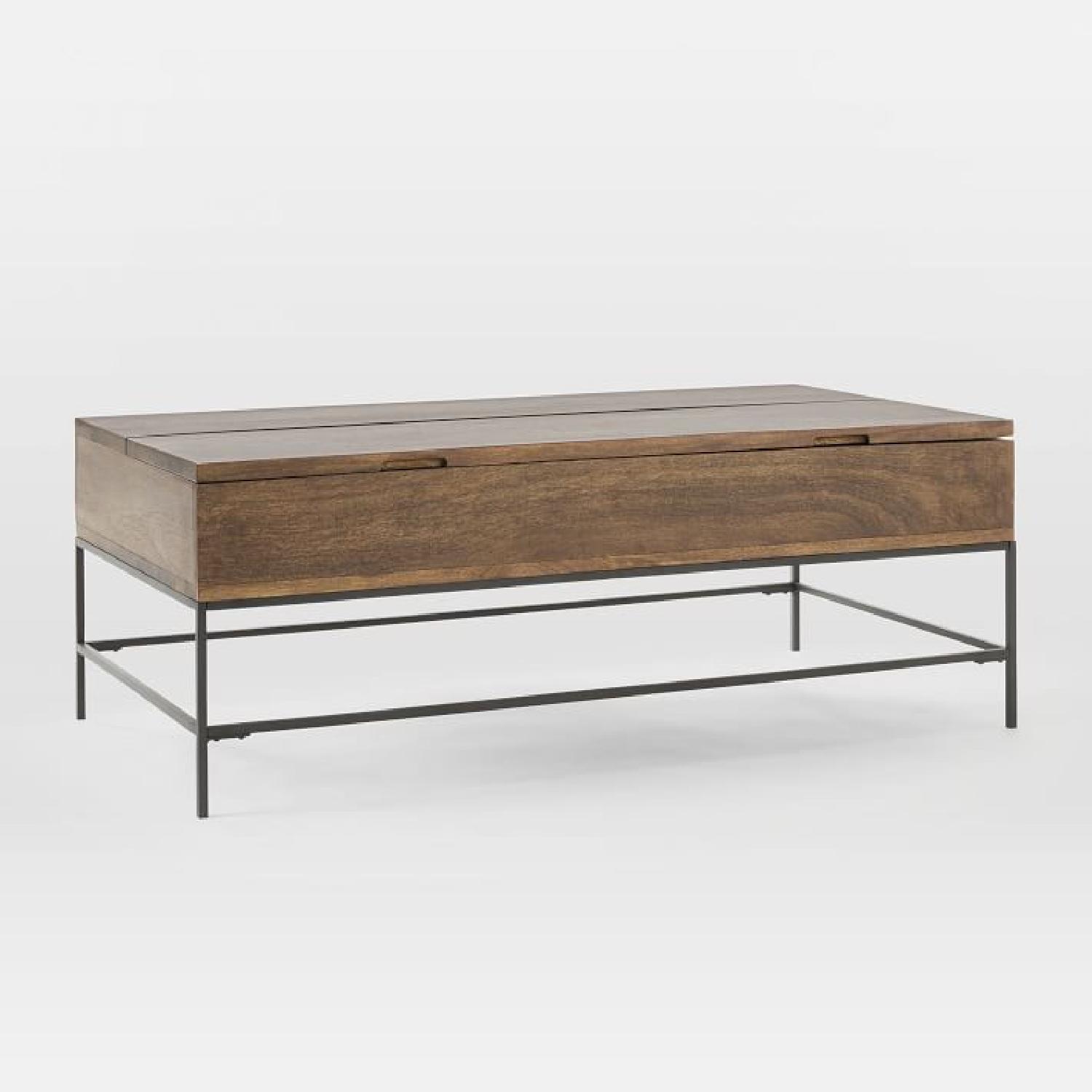 West Elm Industrial Storage Large Coffee Table in Mango Wood - image-4