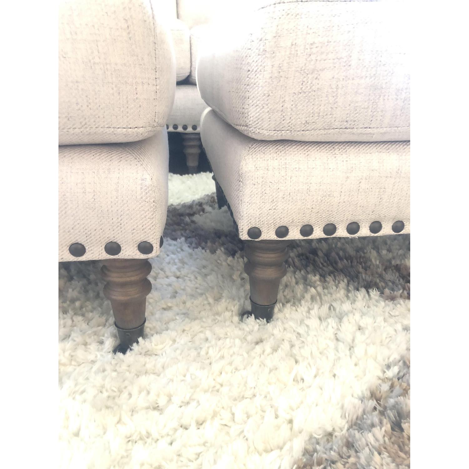 Pottery Barn Loveseat & 2 Ottomans - image-5