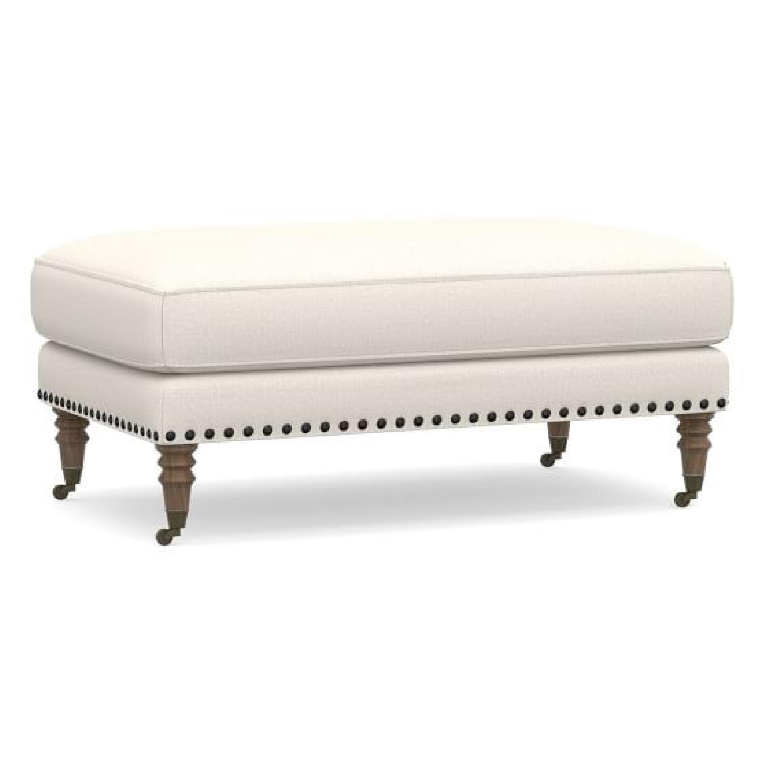 Pottery Barn Loveseat & 2 Ottomans - image-8