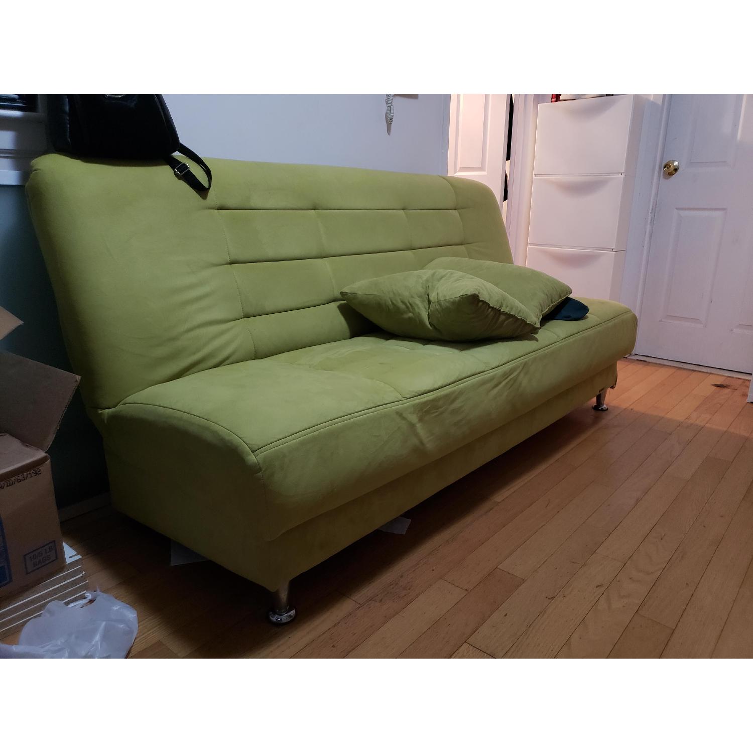 Green Sleeper Sofa - image-2
