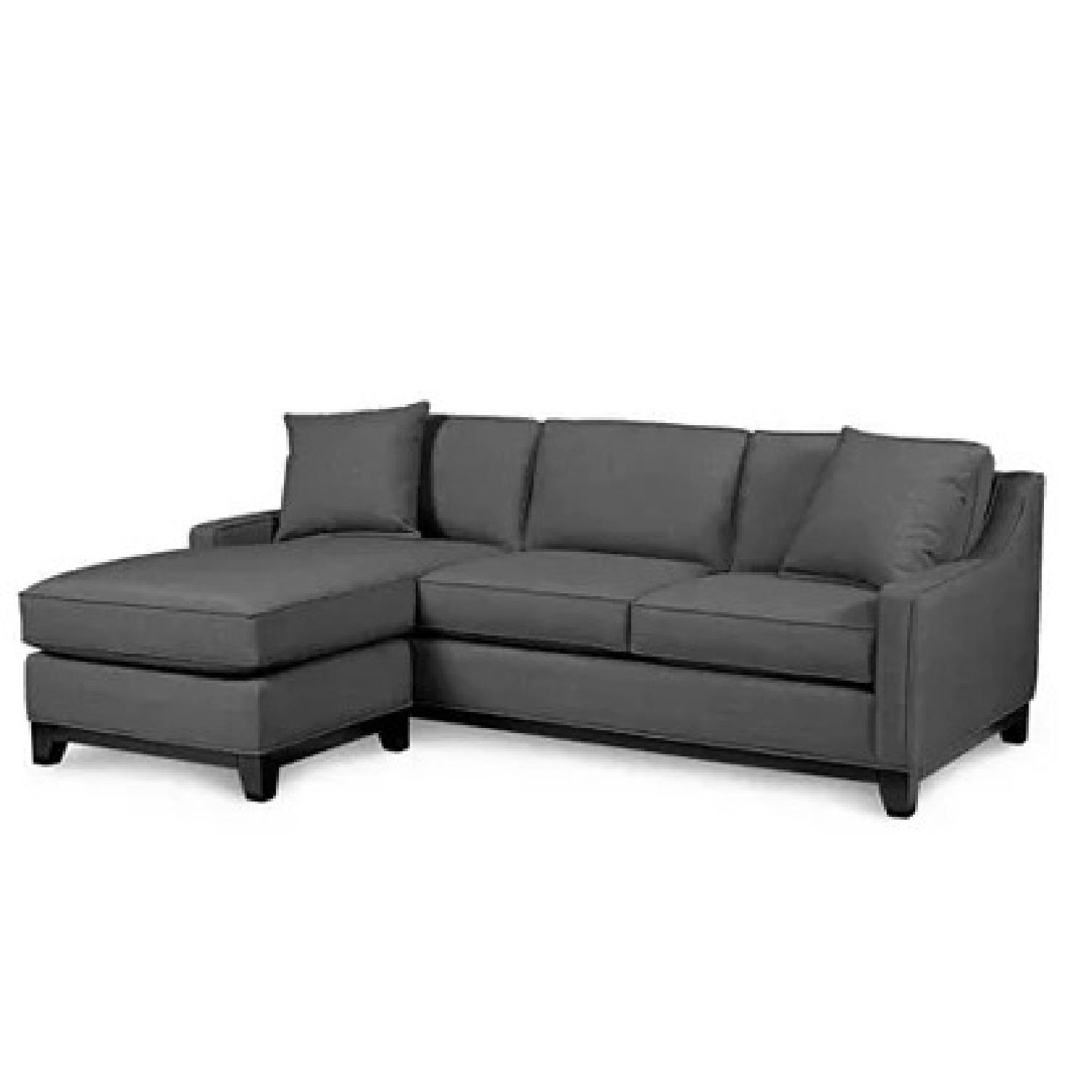 Macy's Keegan Fabric Reversible Chaise Sectional Sofa - image-0