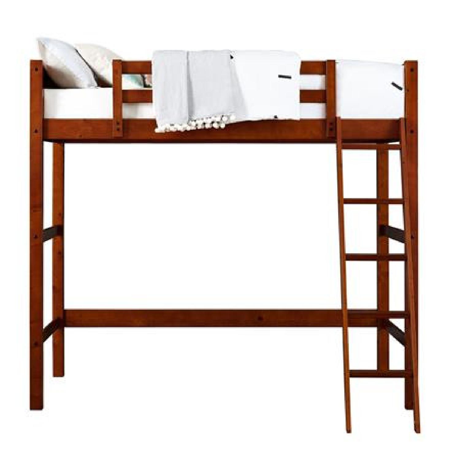 Your Zone Walnut Loft Bed - image-1