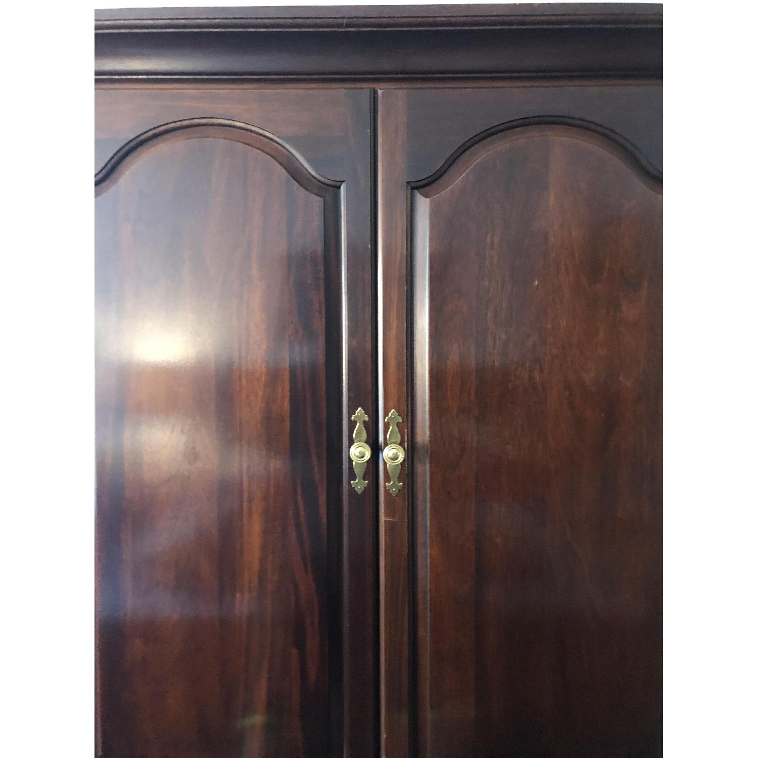 Custom Vintage Cherry Wood Armoire - image-5