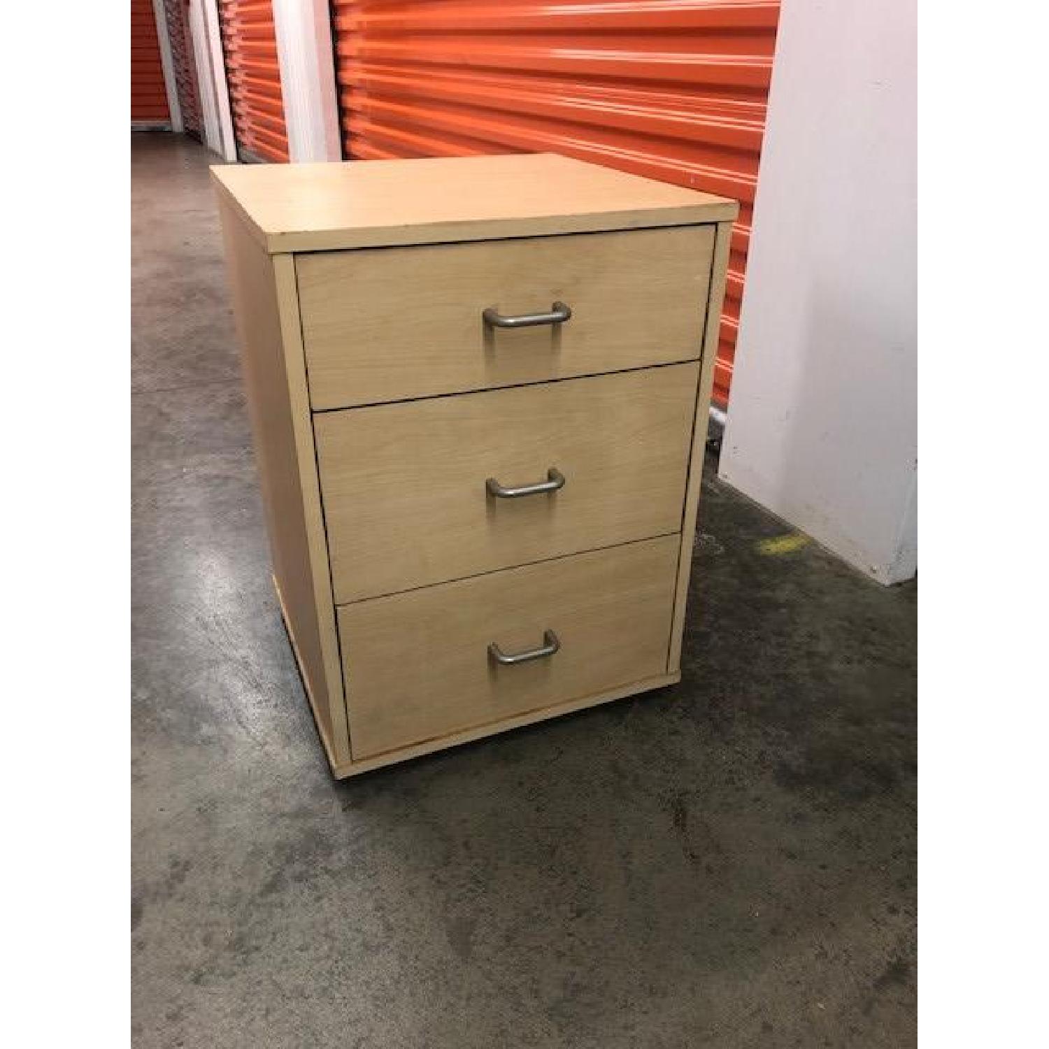 Ikea 3 Drawer Nightstand/Office storage - image-1