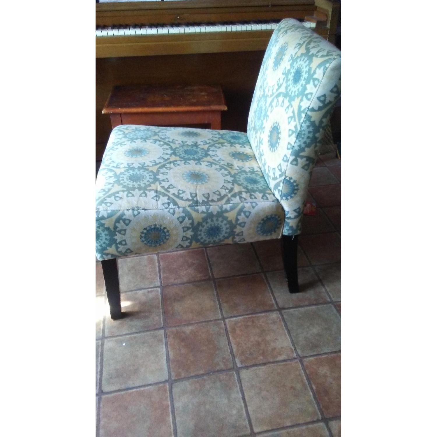 Handy Living Patterned Slipper Chairs - image-3