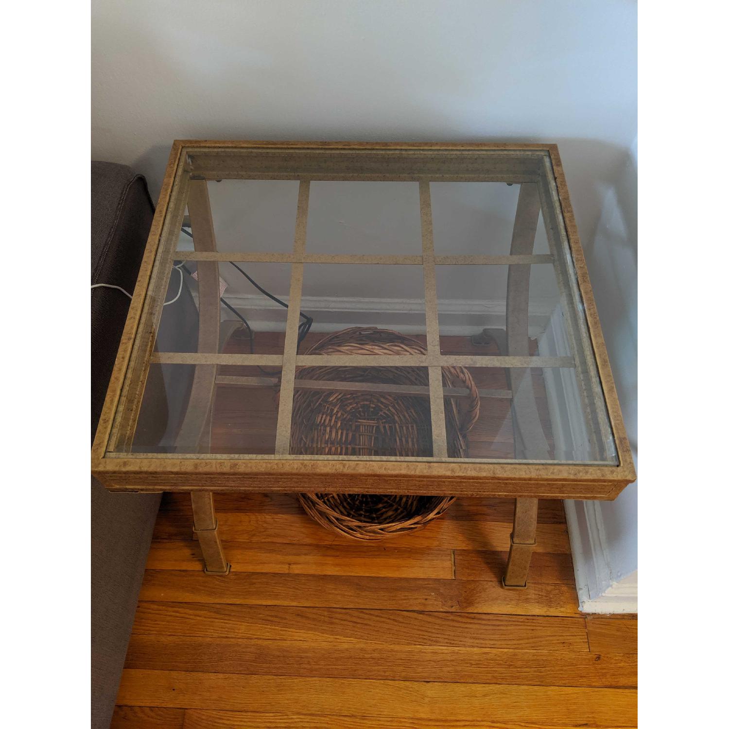 Steve Silver Furniture Glass top Coffee Table+ 2 End Tables - image-4