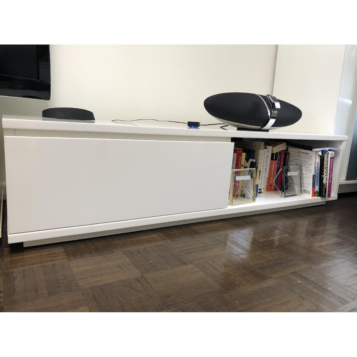 CB2 White Media Console - image-1