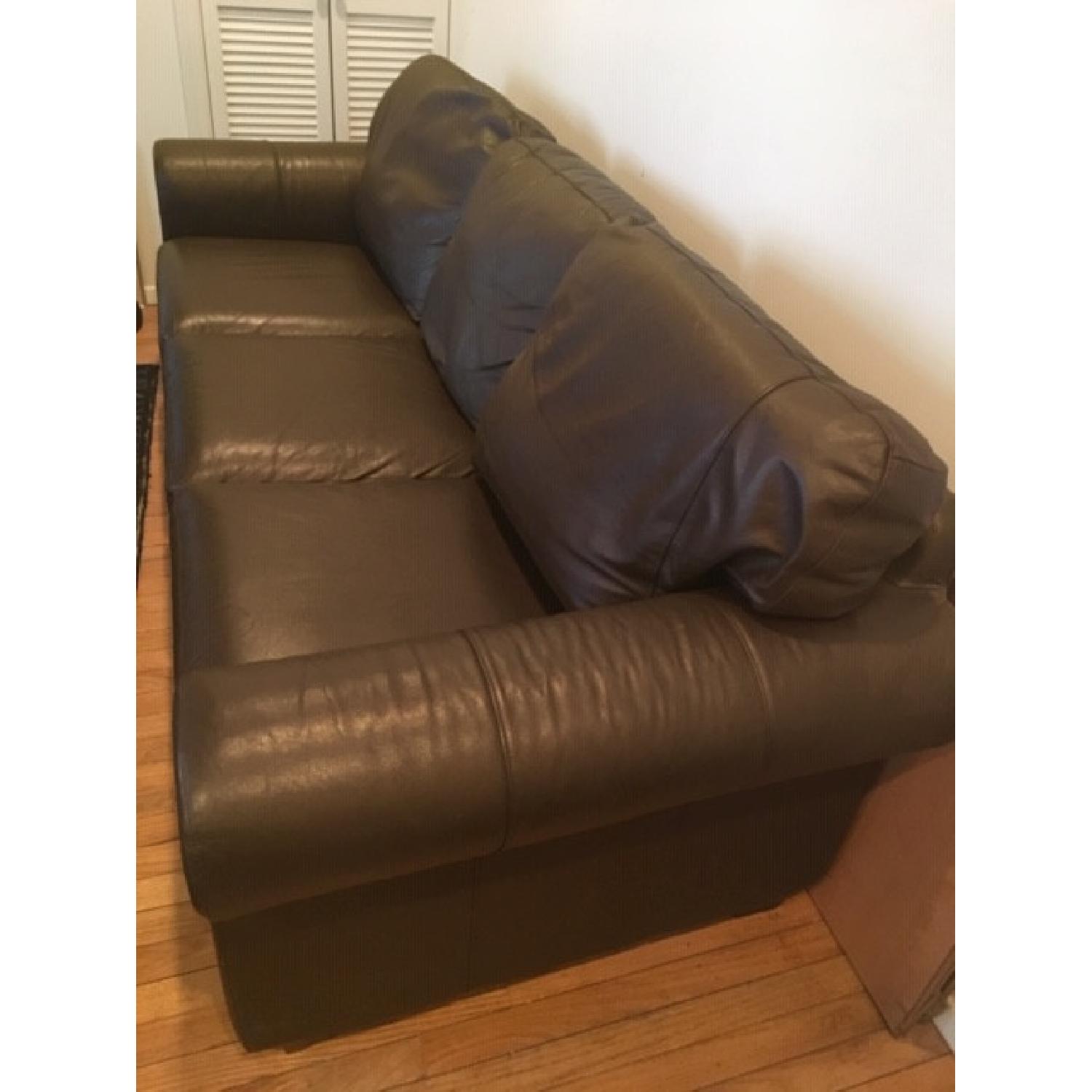 Ikea Ekorp Leather Three Seater Sofa - image-2