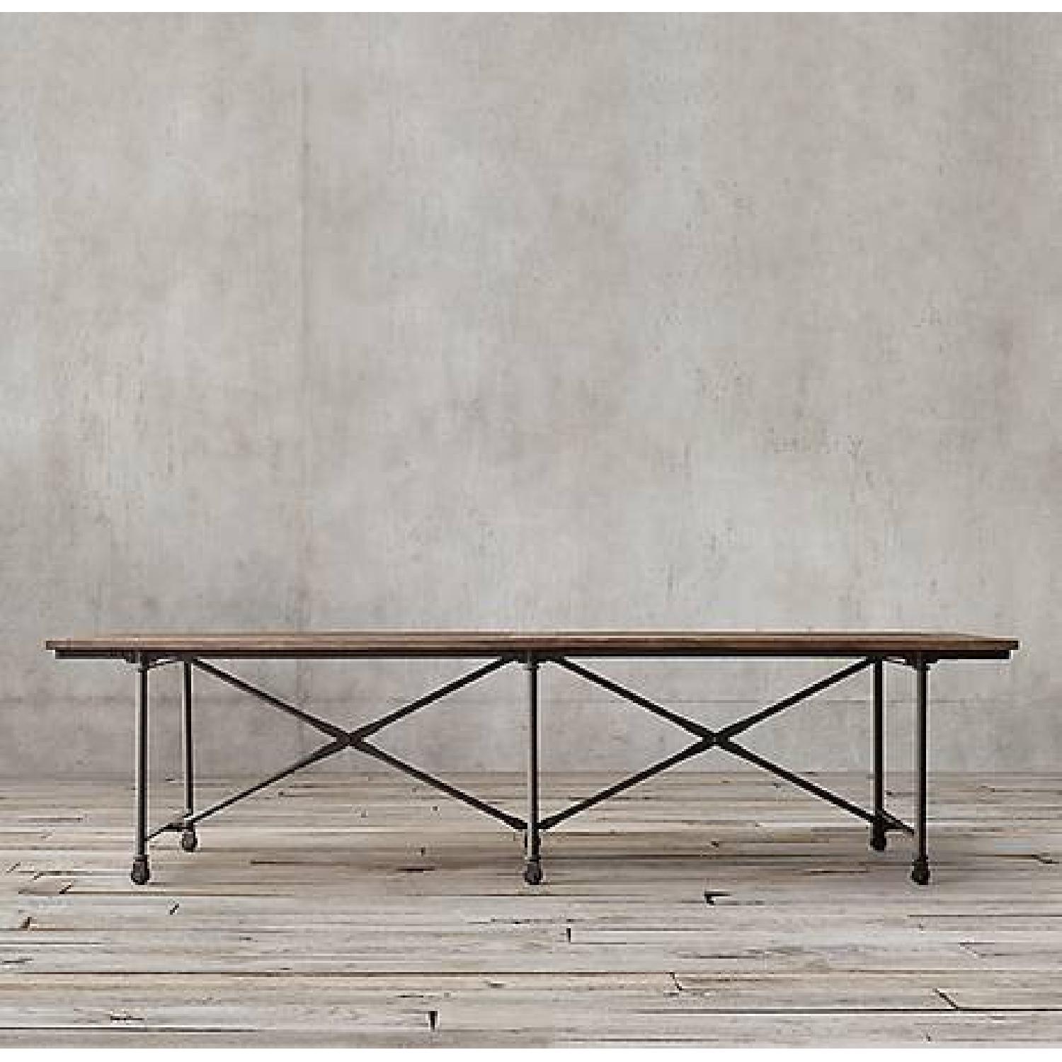 Restoration Hardware Flatiron Dining Table - image-3