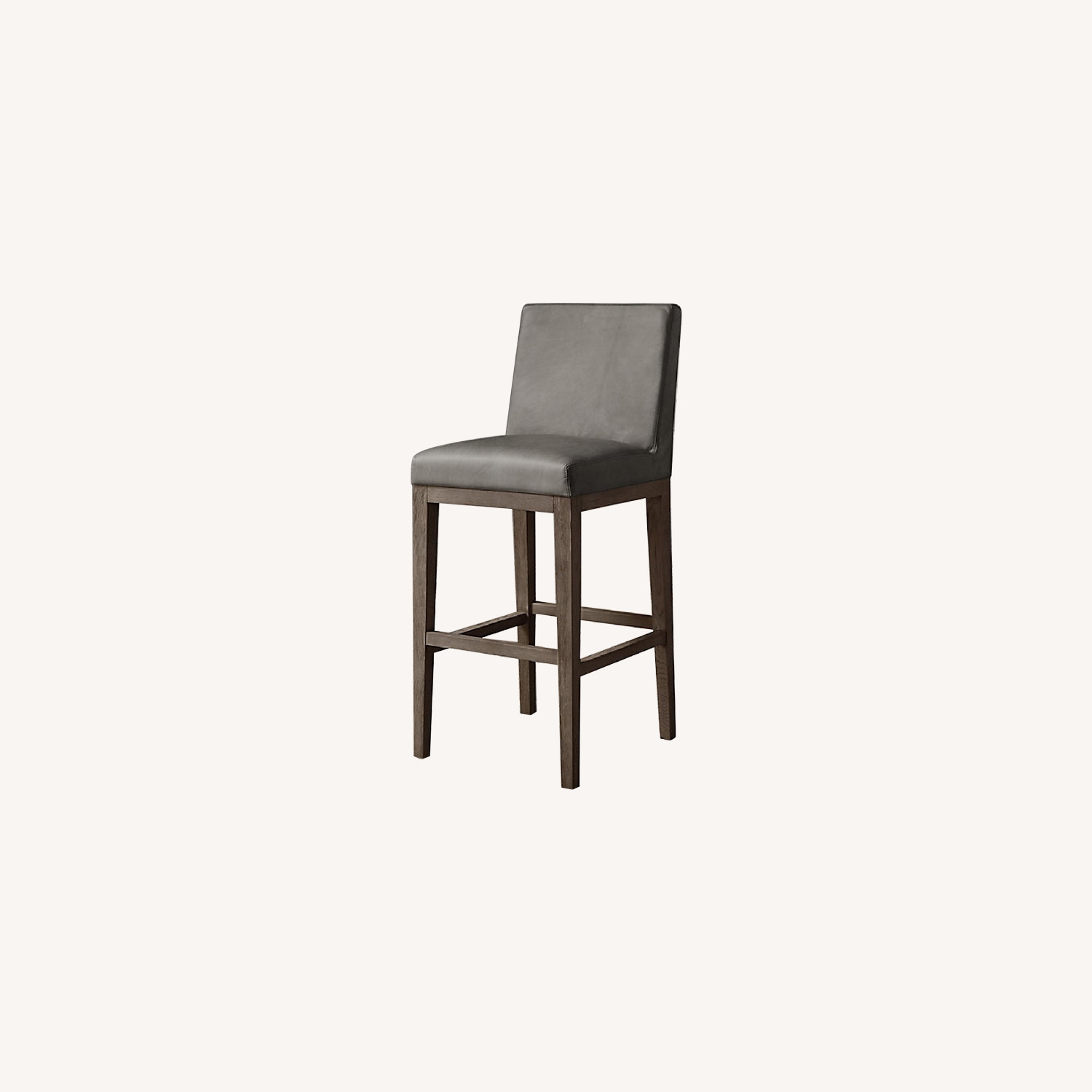 Restoration Hardware Morgan Armless Leather Bar Stools