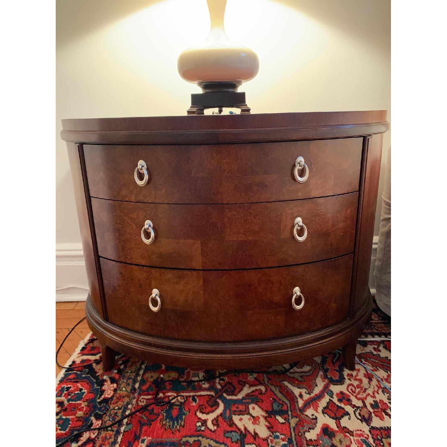 Thomasville Bogart Collection Burled Wood Chest/Nightstand - image-1