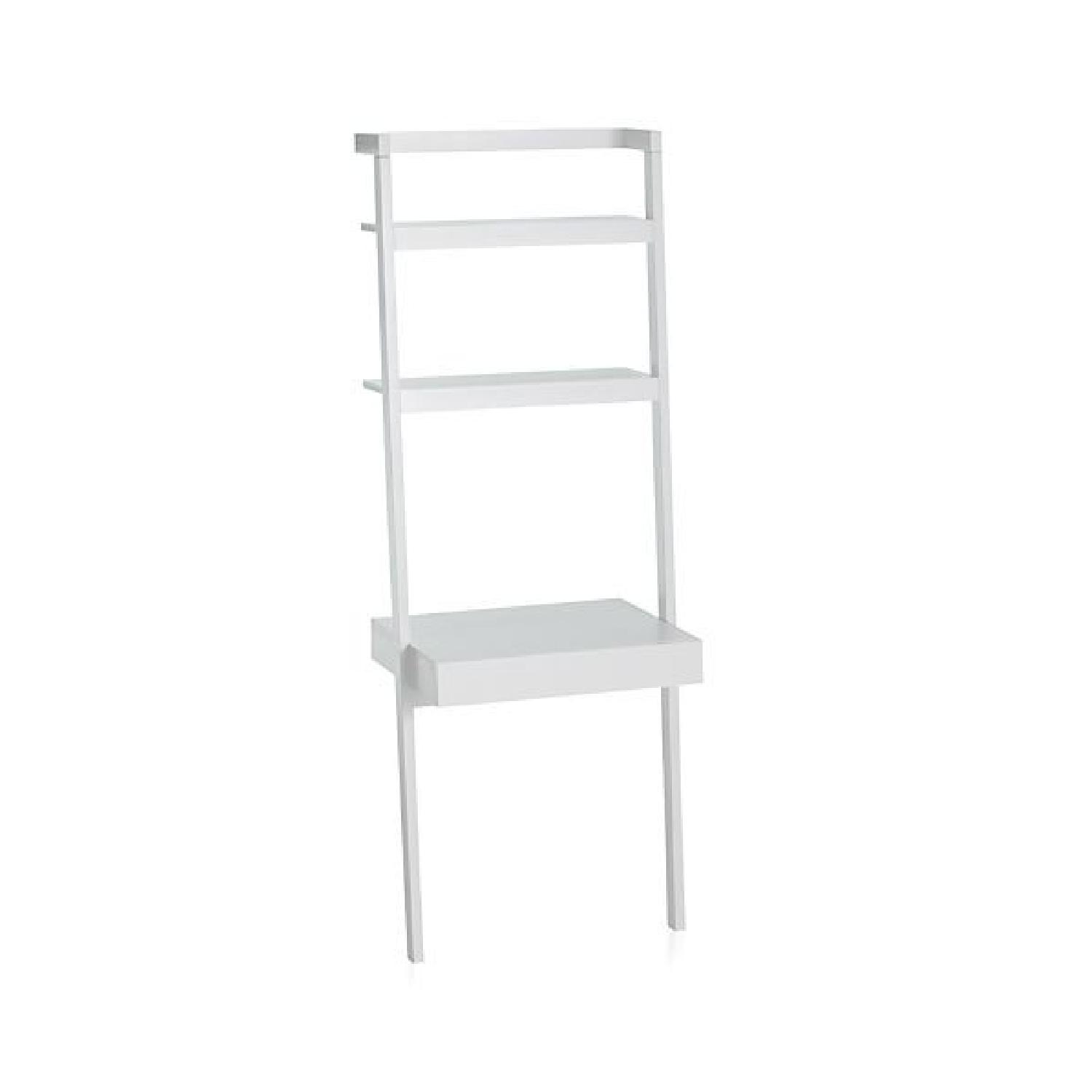 Crate & Barrel White Sawyer Desk - image-0