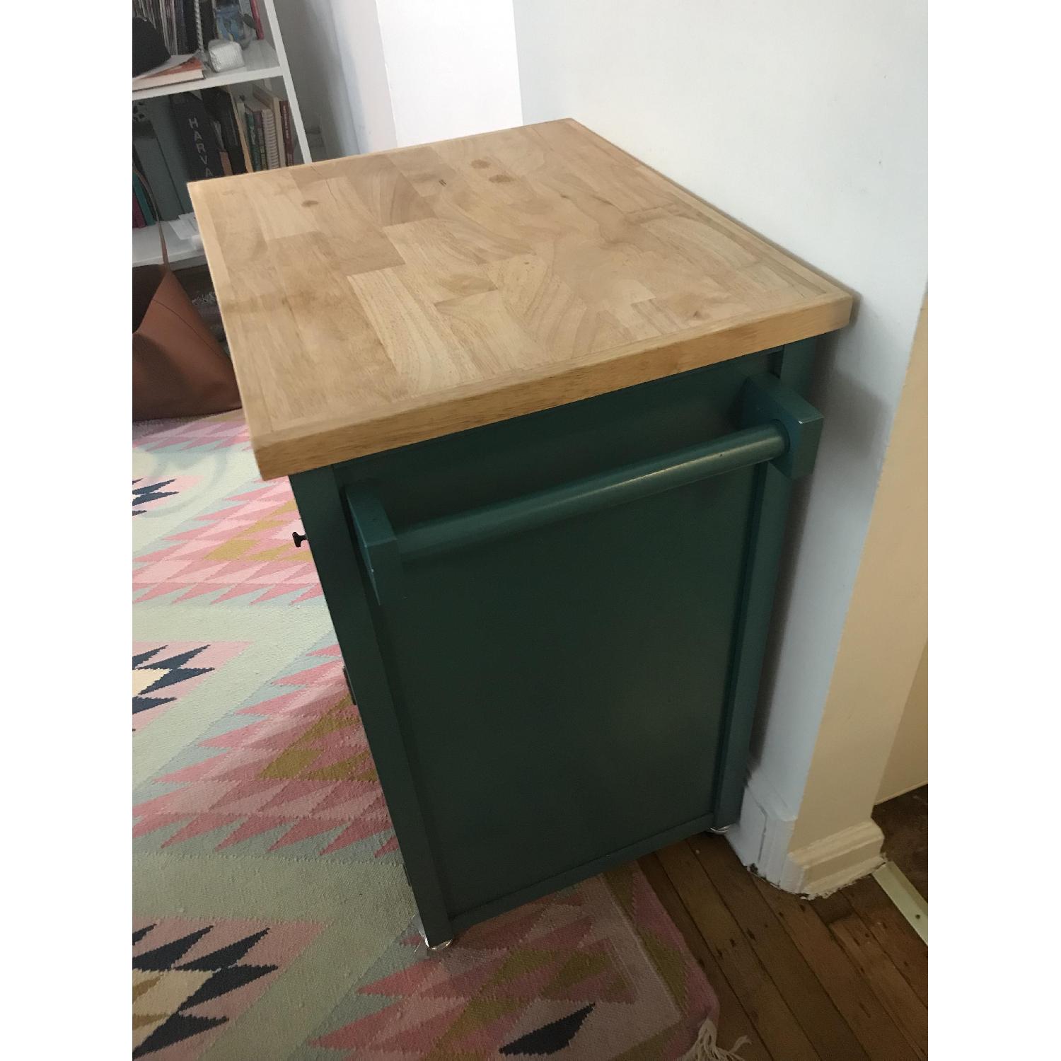 Target Teal Kitchen Cart - image-1