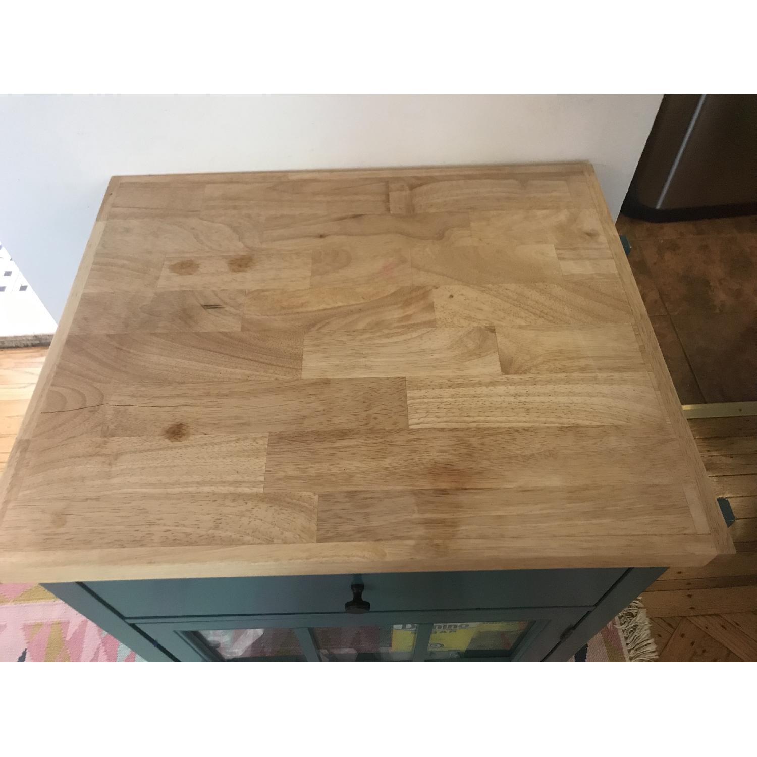 Target Teal Kitchen Cart - image-3