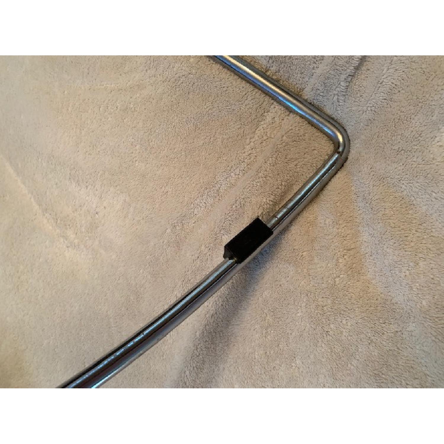 Vintage Mid Century Modern Chrome Black Leather Chair - image-6