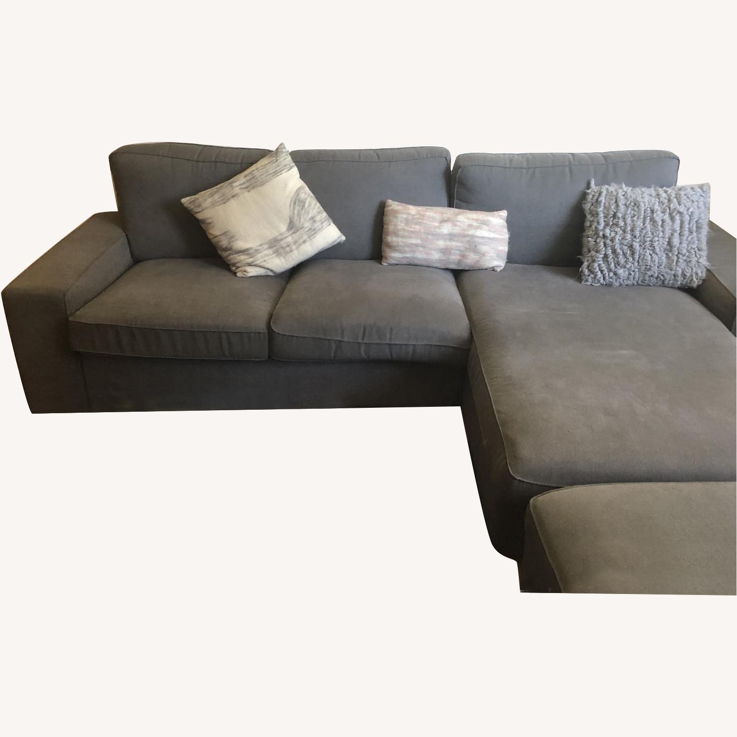 Ikea Kivik 2Piece Sectional Sofa & Storage Ottoman AptDeco