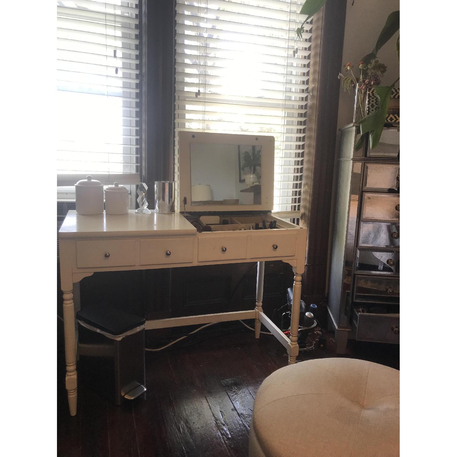 White Wooden Vanity Table - image-3