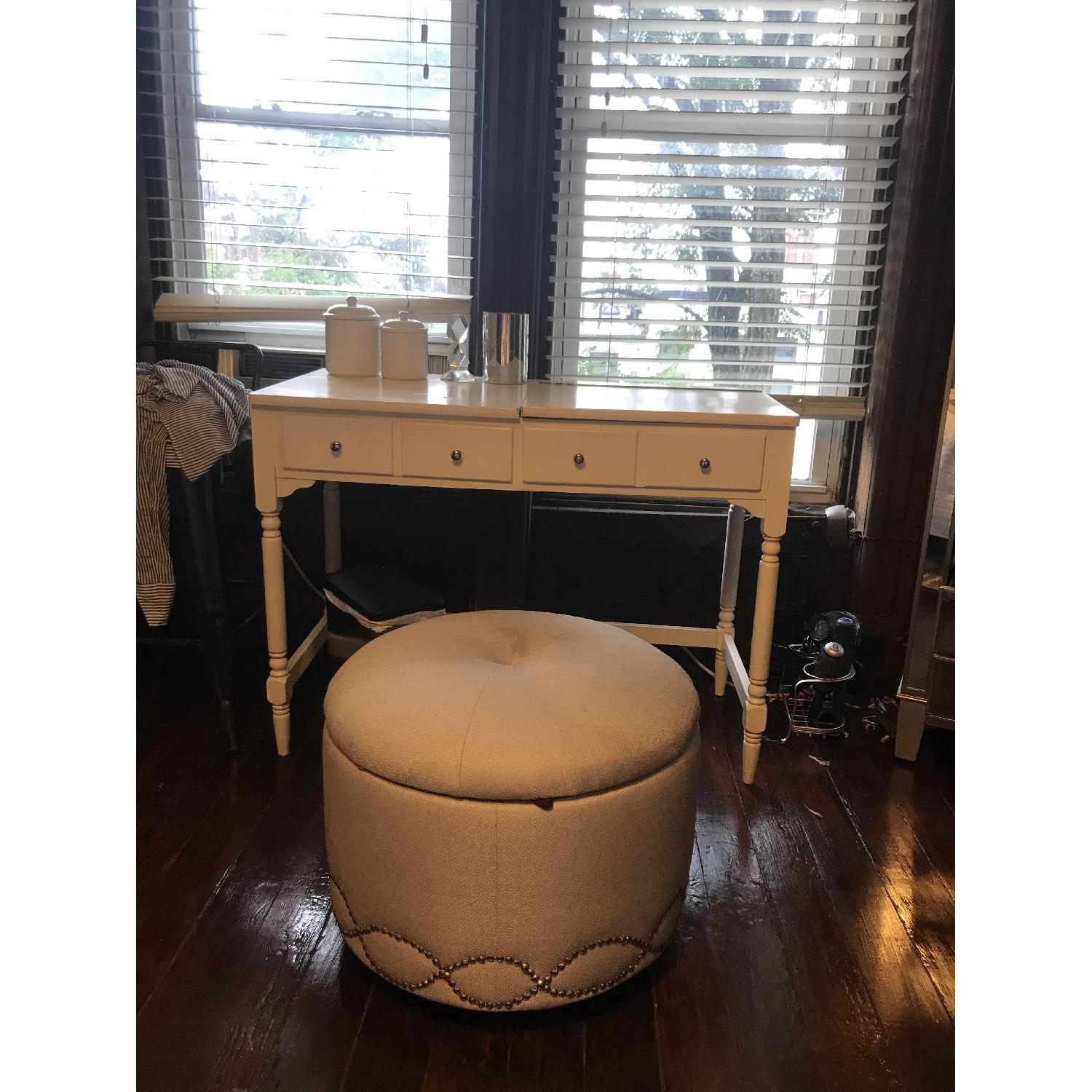 White Wooden Vanity Table - image-4