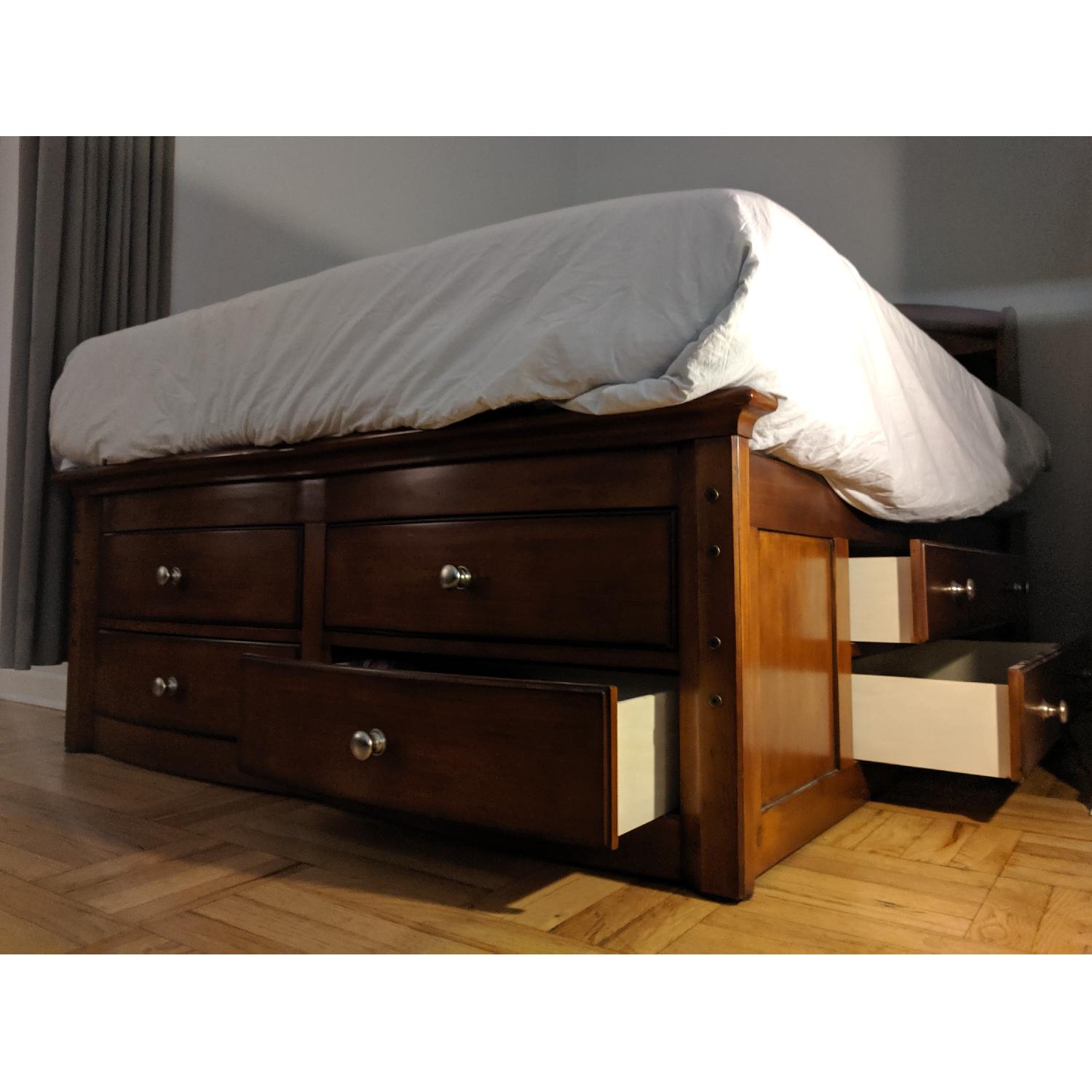 Raymour & Flanigan Cherry Full Storage Bed - image-3