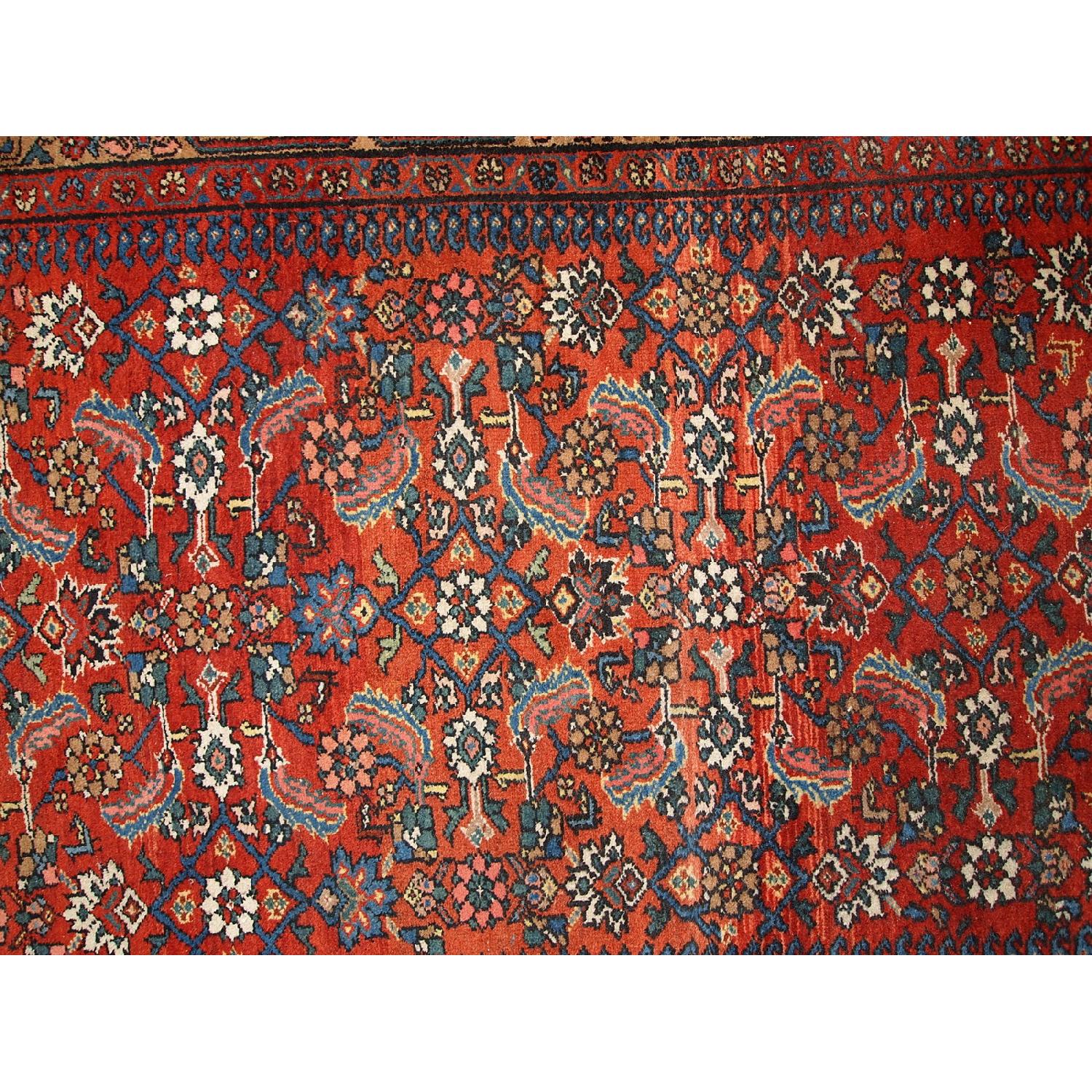 Handmade Antique Persian Hamadan Rug AptDeco