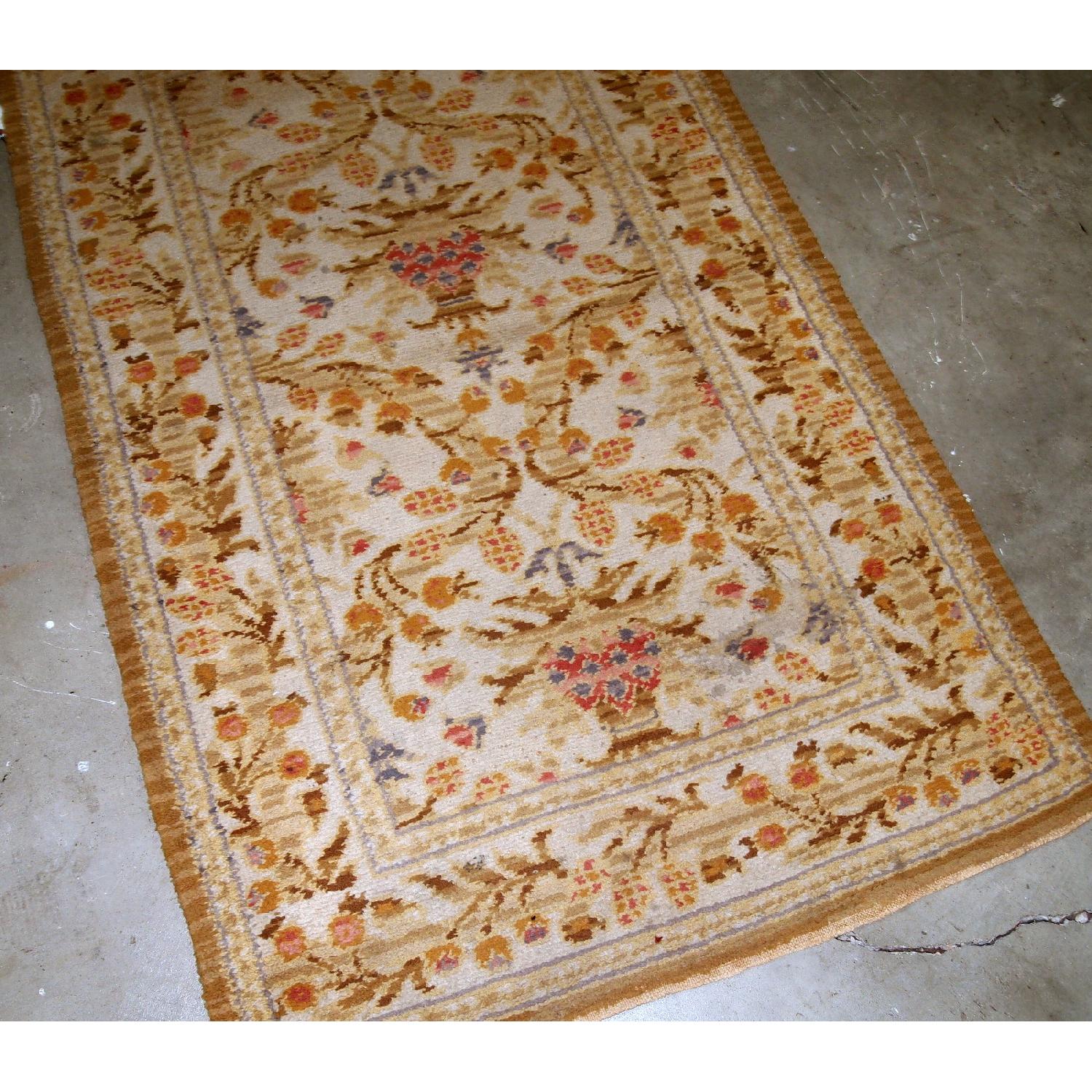 Castellane Rug Handmade Antique Spanish Savonnerie Rug - AptDeco