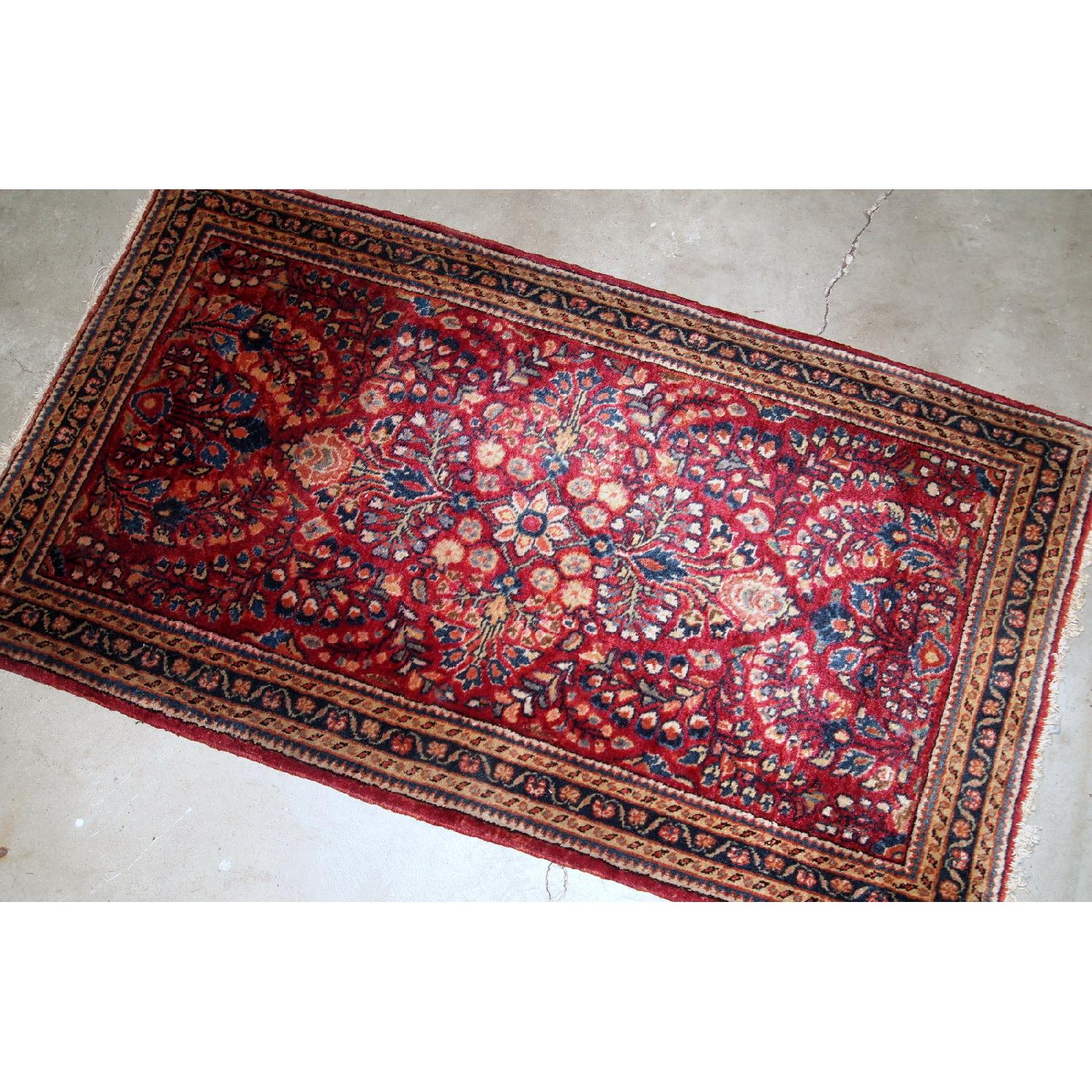 Handmade Antique Persian Sarouk Rug - image-2