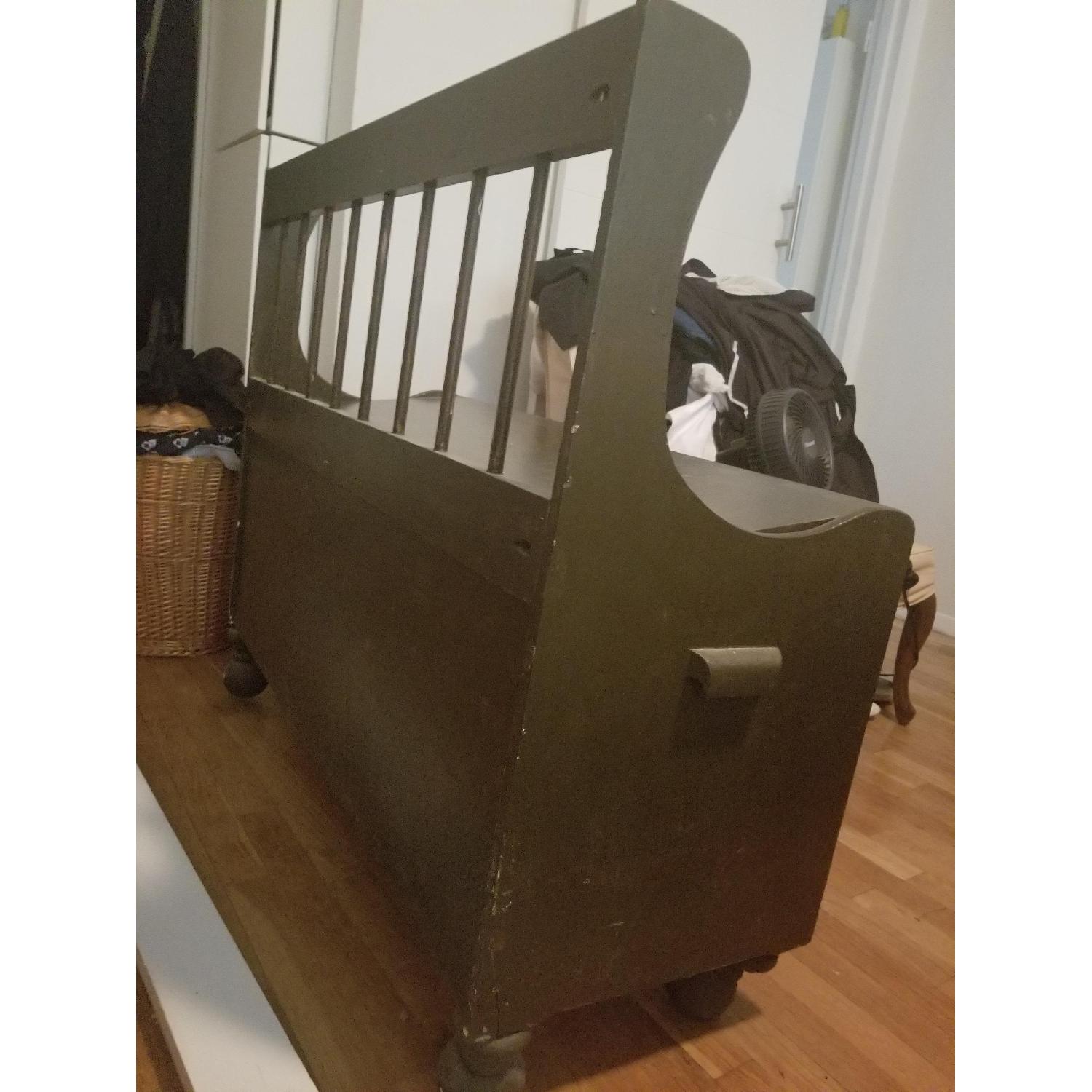 Viintage Racking Bench Vintage Storage Bench - AptDeco
