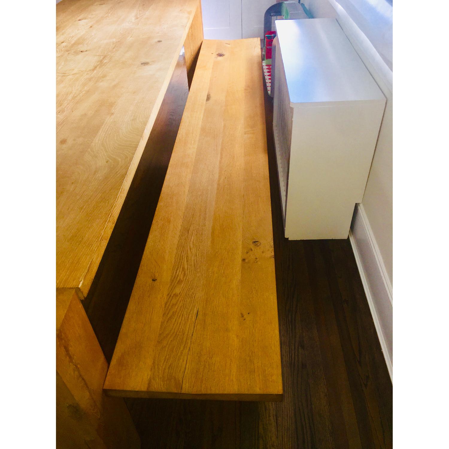 E15 Bigfoot Oak Table w/ 2 Taro Benches - image-2