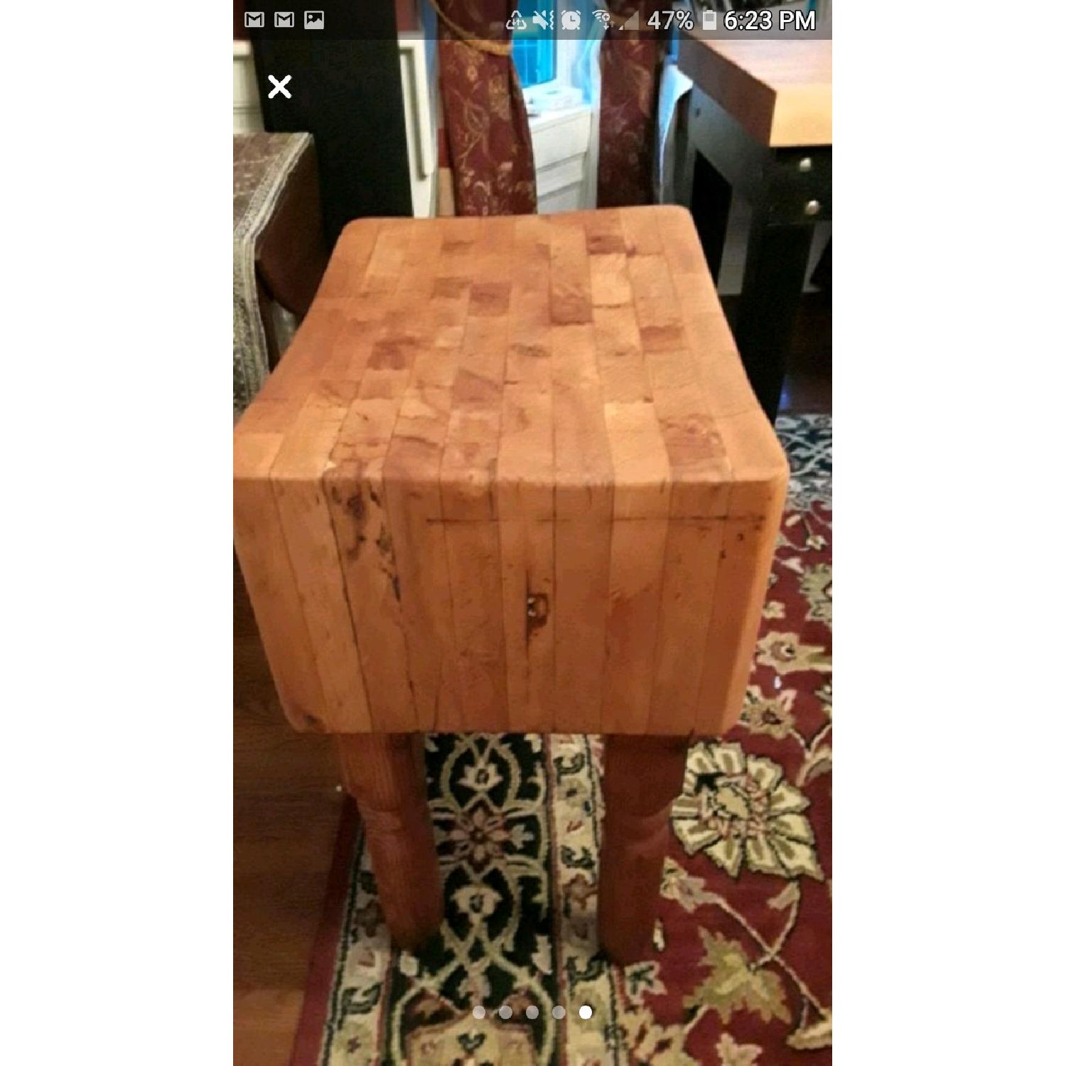 Antique Butcher Block Rectangular Table - image-2